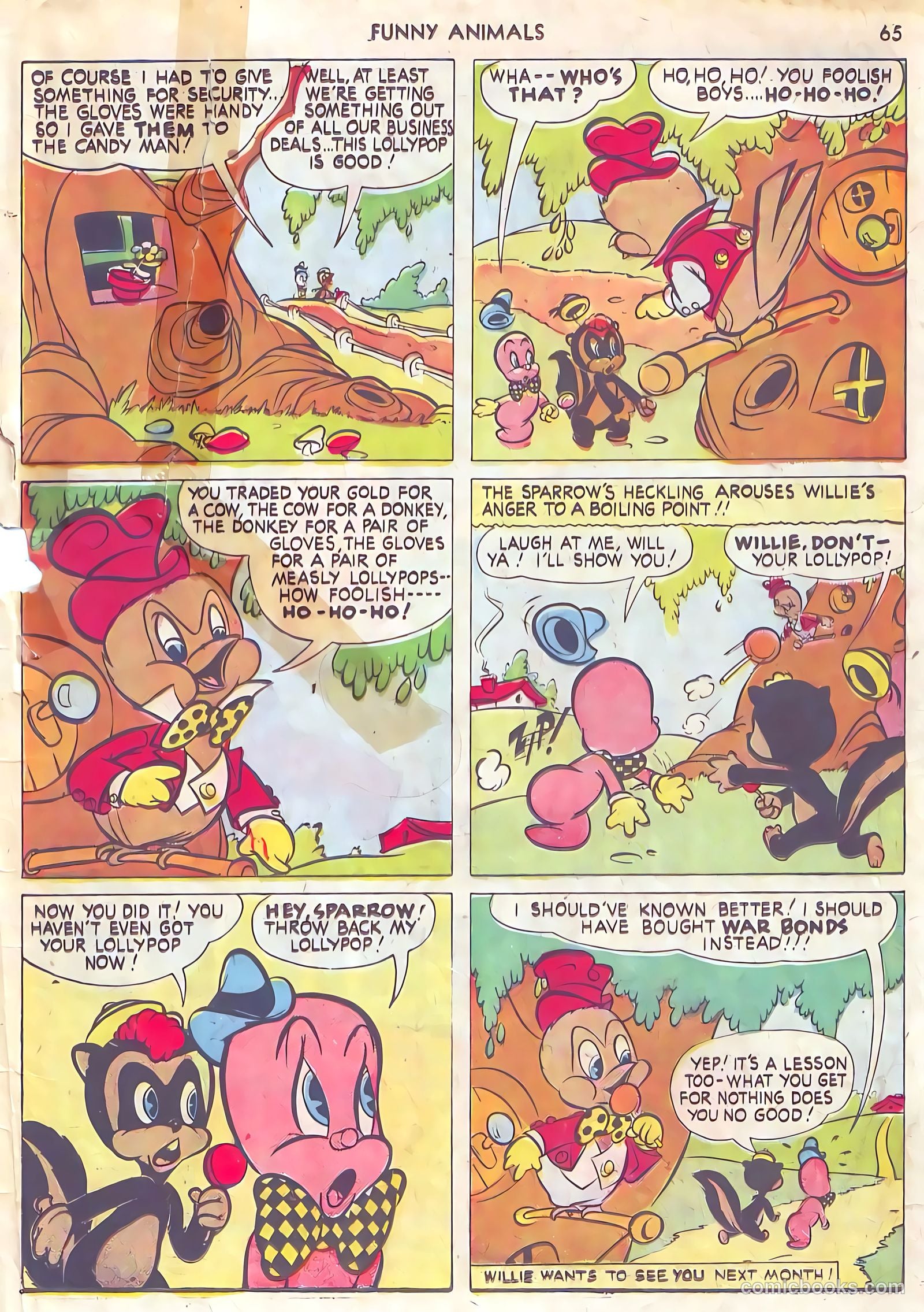Fawcett's Funny Animals #10 (1943) — page 65 of 68
