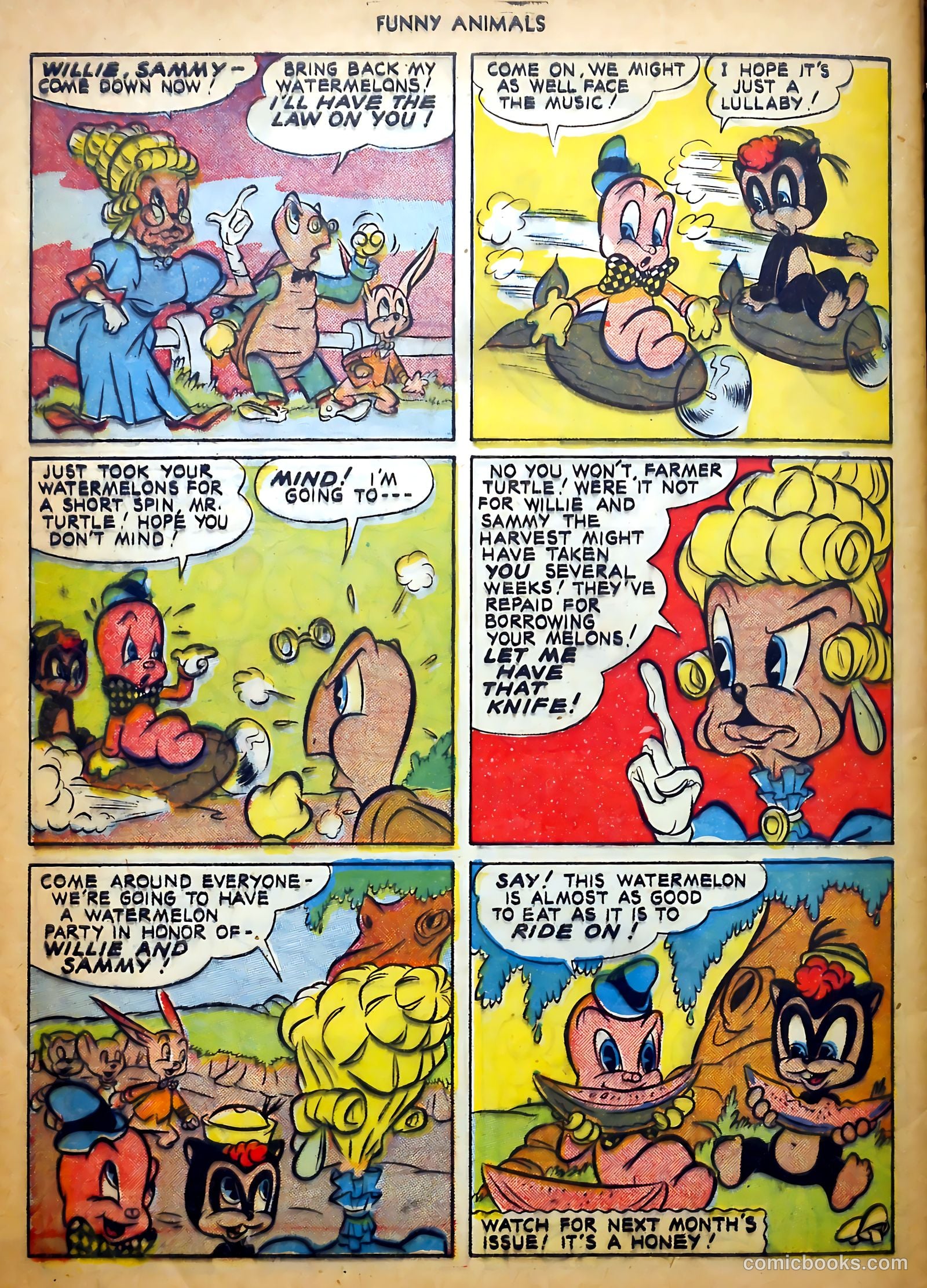Fawcett's Funny Animals #11 (1943) — page 58 of 60