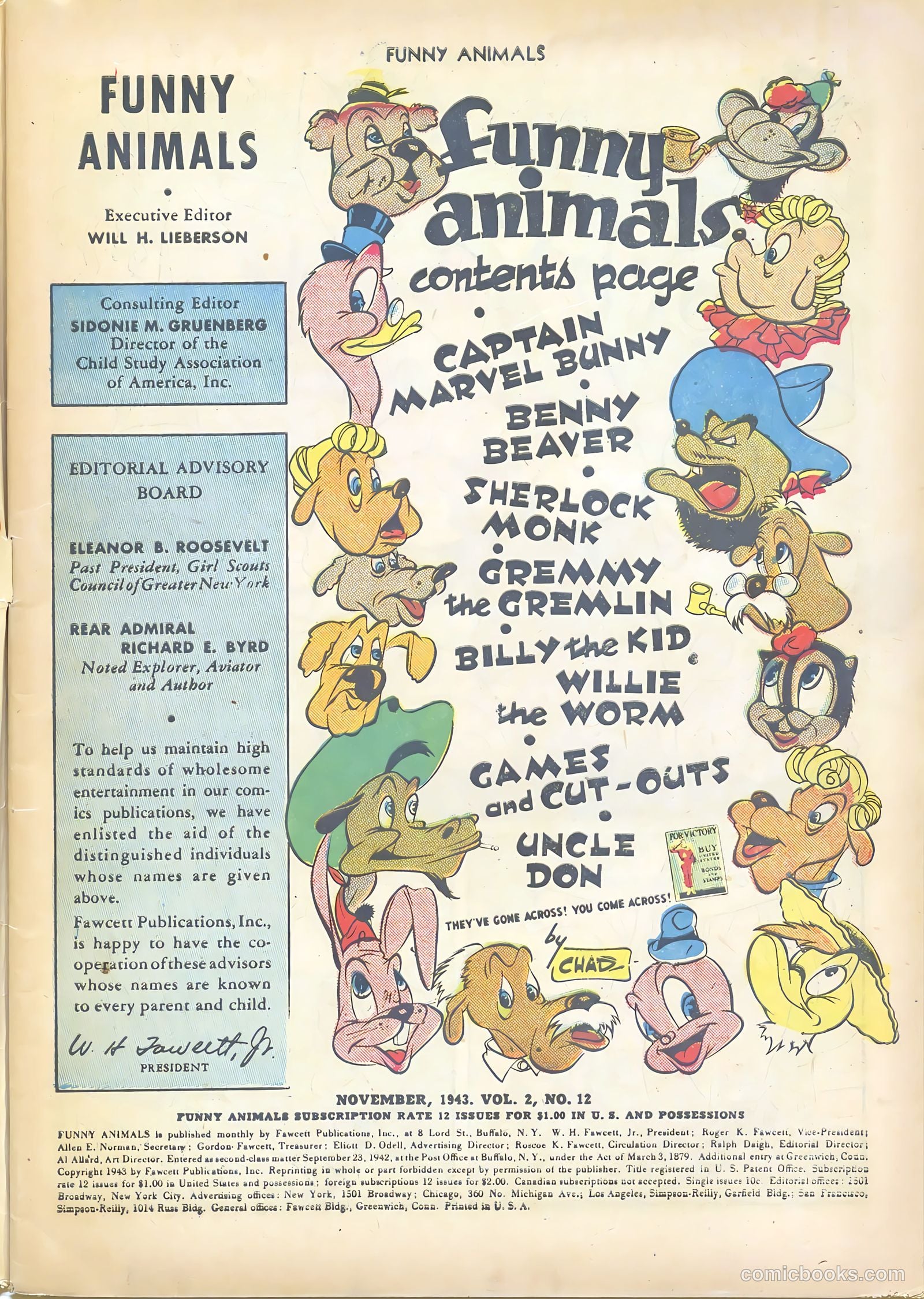 Fawcett's Funny Animals #12 (1943) — page 3 of 60
