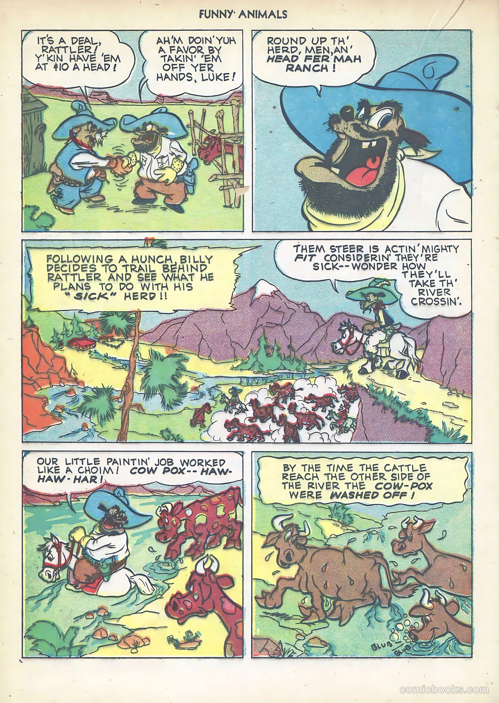 Fawcett's Funny Animals #14 (1943) — page 36 of 60