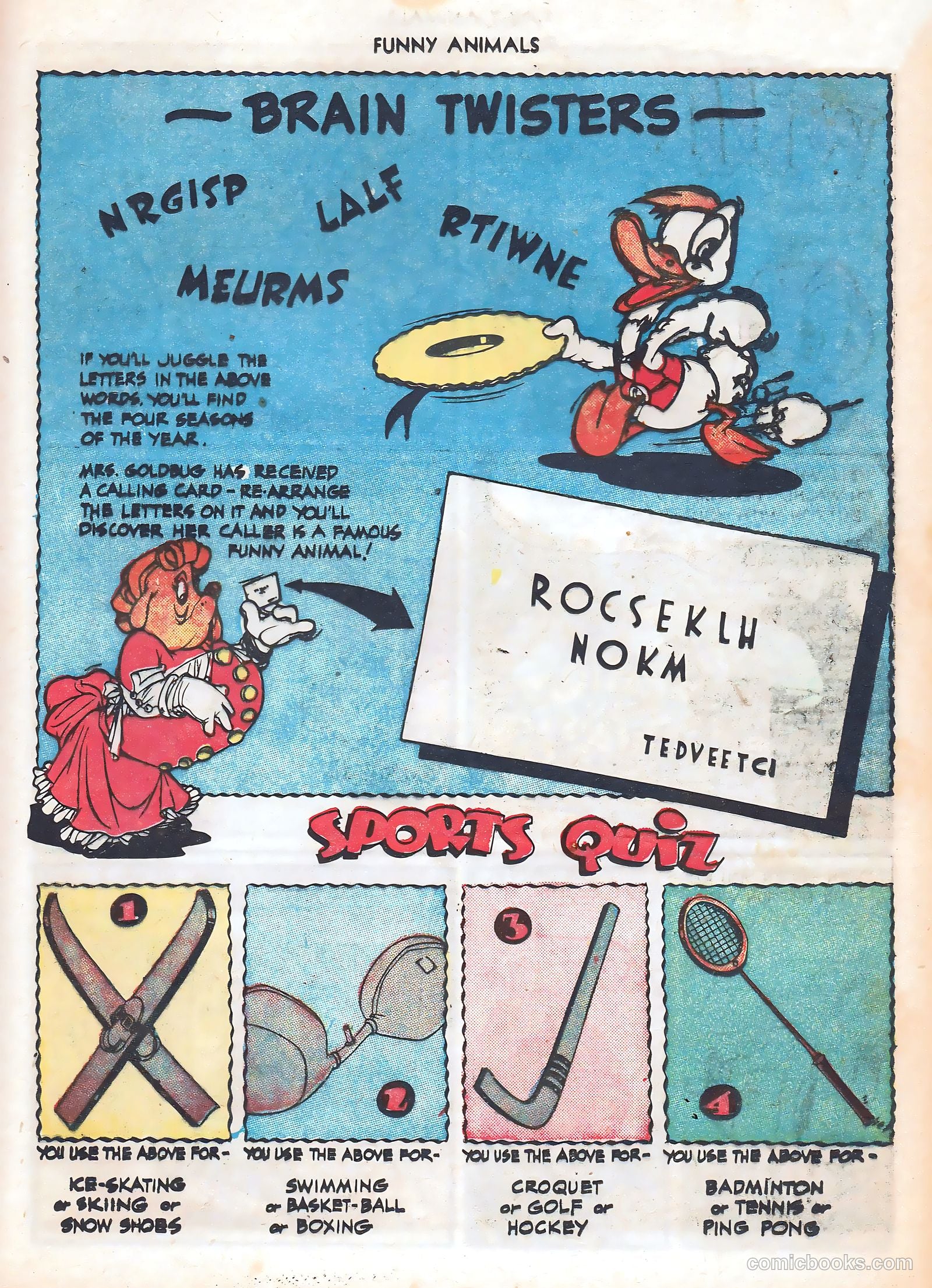 Fawcett's Funny Animals #17 (1944) — page 37 of 52
