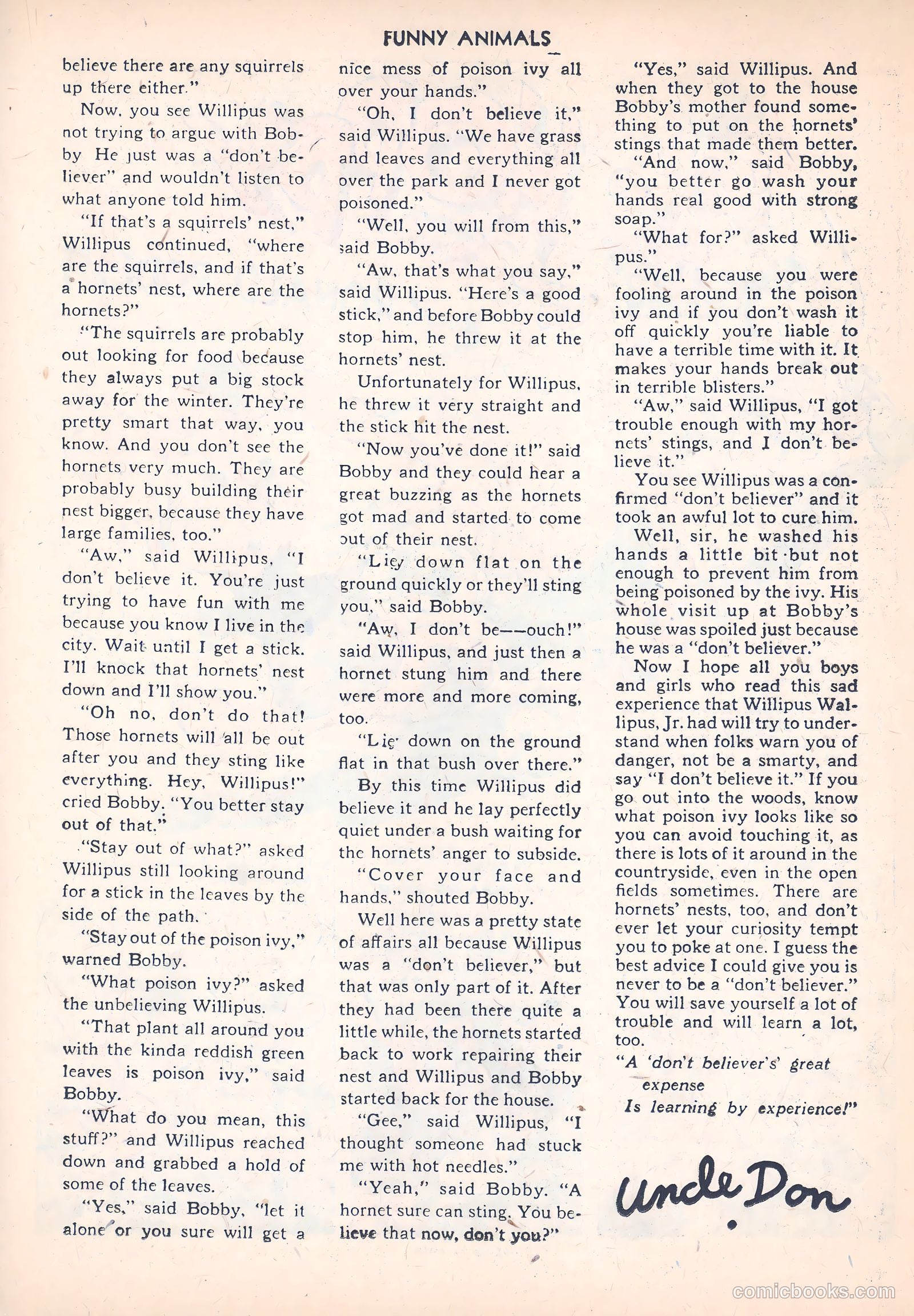 Fawcett's Funny Animals #20 (1944) — page 25 of 44