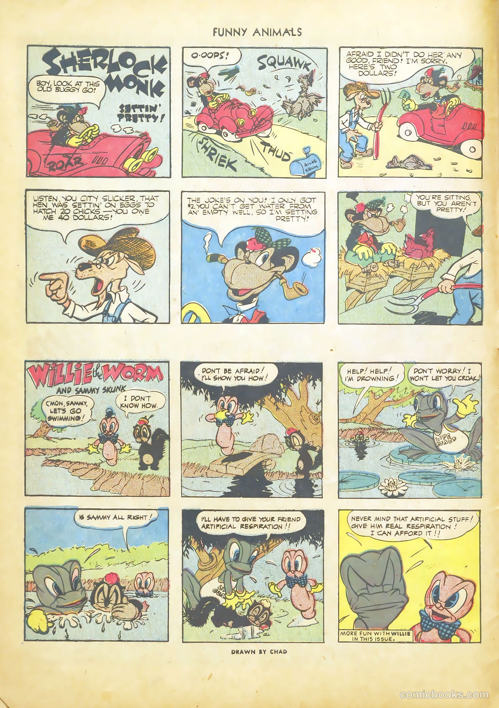 Fawcett's Funny Animals #21 (1944) — page 10 of 44