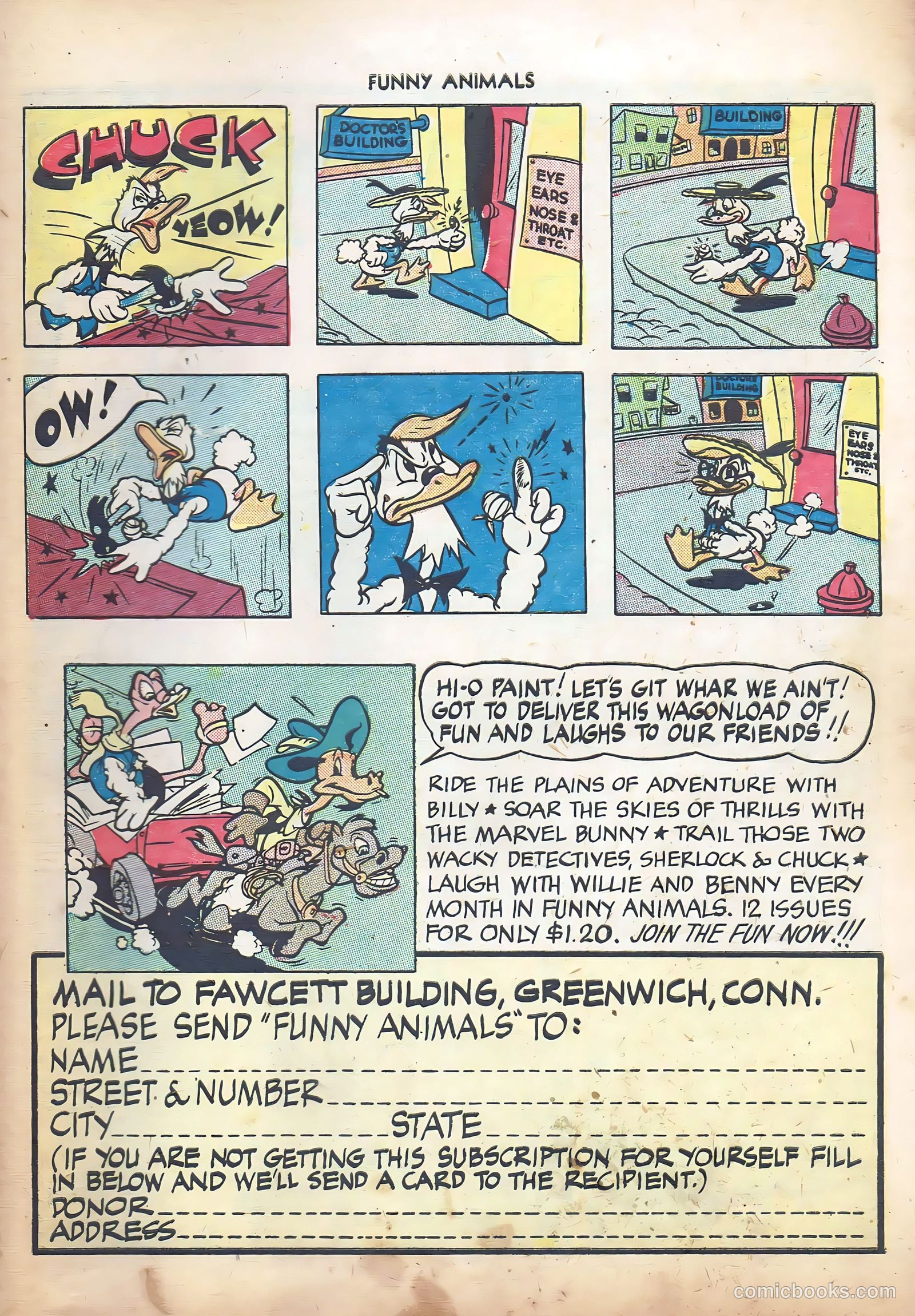 Fawcett's Funny Animals #22 (1944) — page 35 of 44