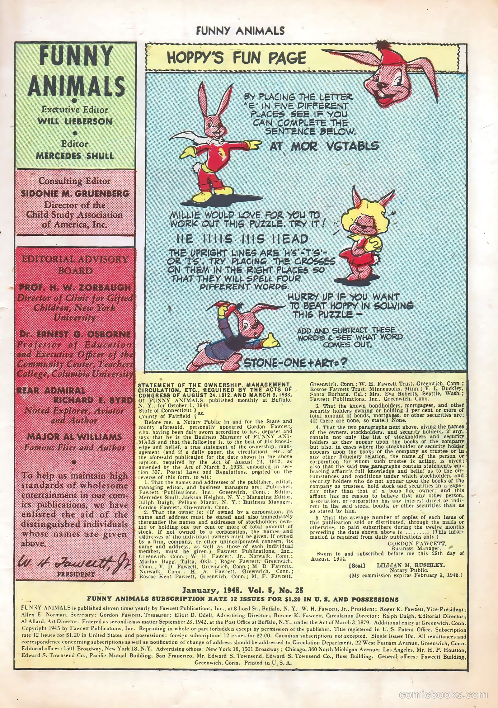 Fawcett's Funny Animals #25 (1945) — page 3 of 36