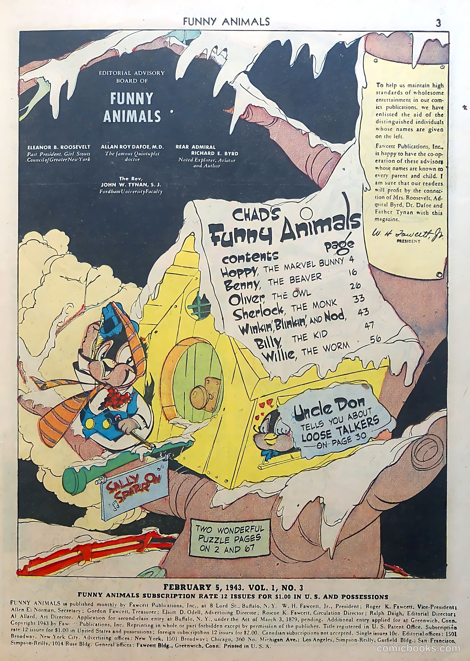 Fawcett's Funny Animals #3 (1943) — page 3 of 68