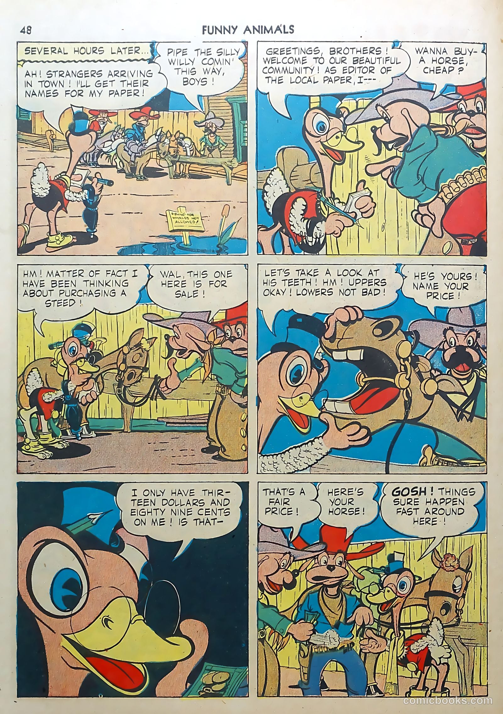 Fawcett's Funny Animals #3 (1943) — page 48 of 68
