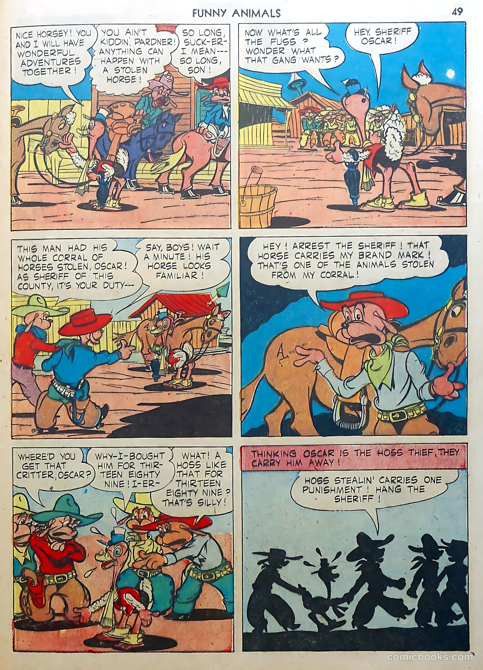 Fawcett's Funny Animals #3 (1943) — page 49 of 68
