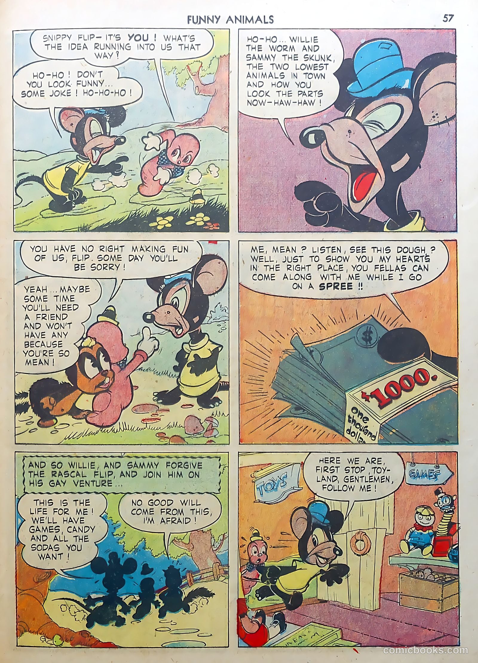 Fawcett's Funny Animals #3 (1943) — page 57 of 68