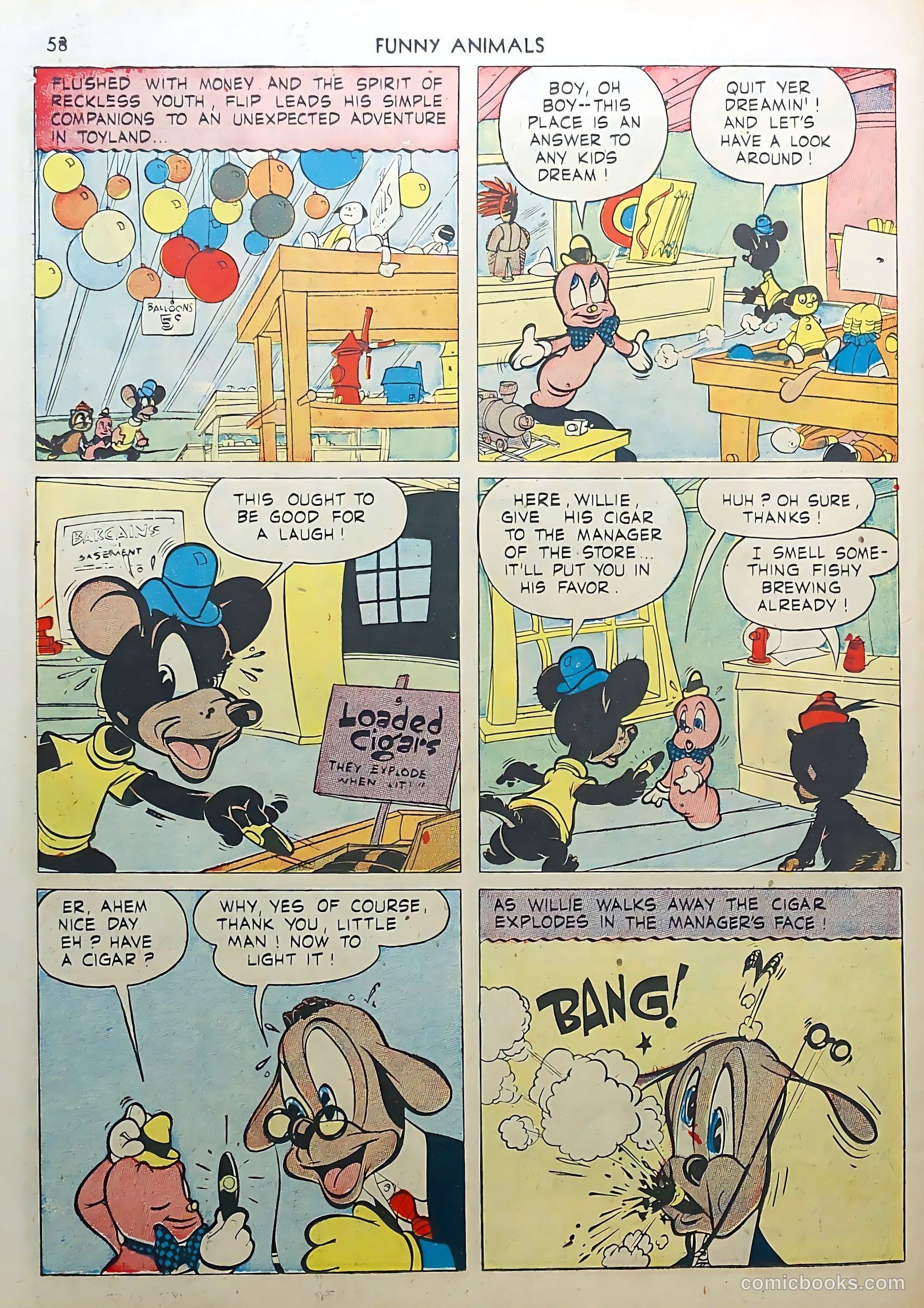Fawcett's Funny Animals #3 (1943) — page 58 of 68