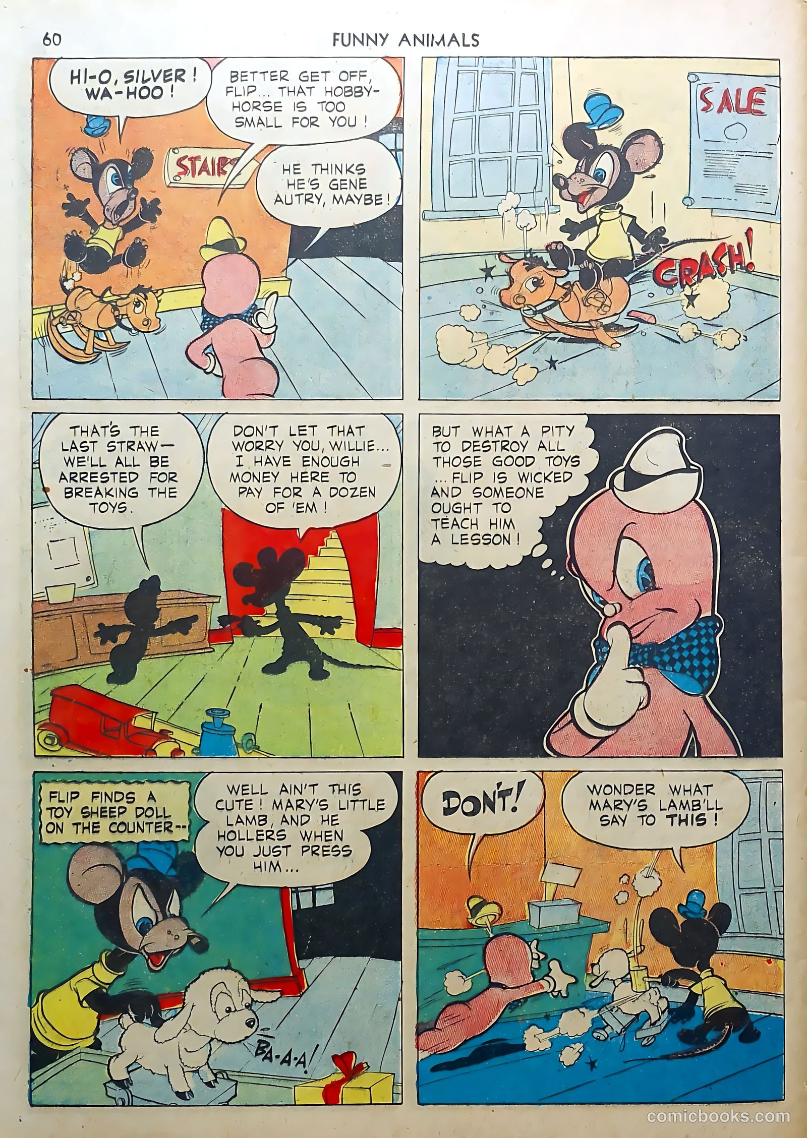 Fawcett's Funny Animals #3 (1943) — page 60 of 68