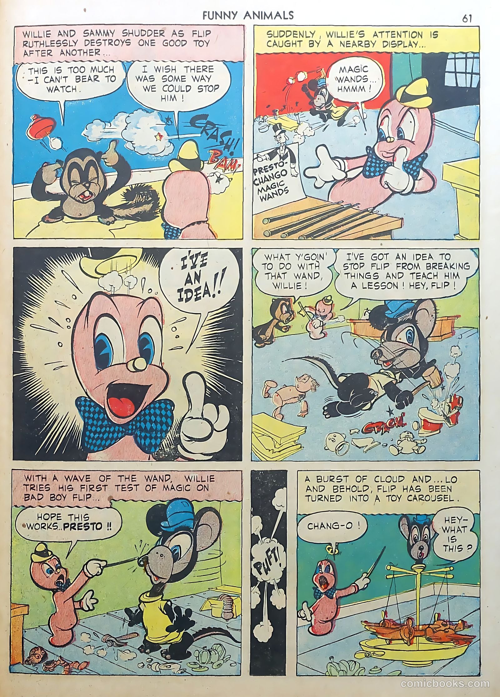 Fawcett's Funny Animals #3 (1943) — page 61 of 68