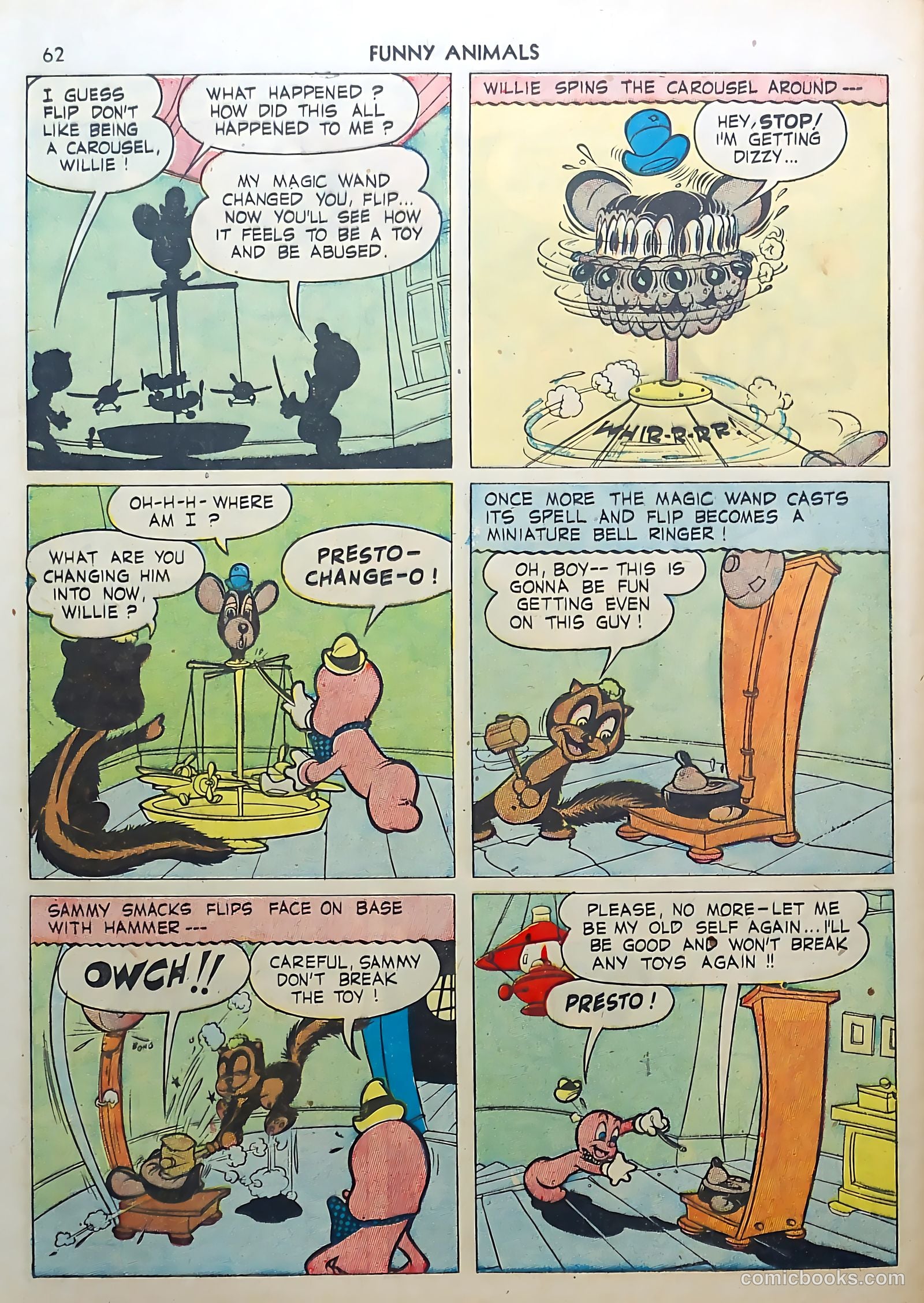 Fawcett's Funny Animals #3 (1943) — page 62 of 68