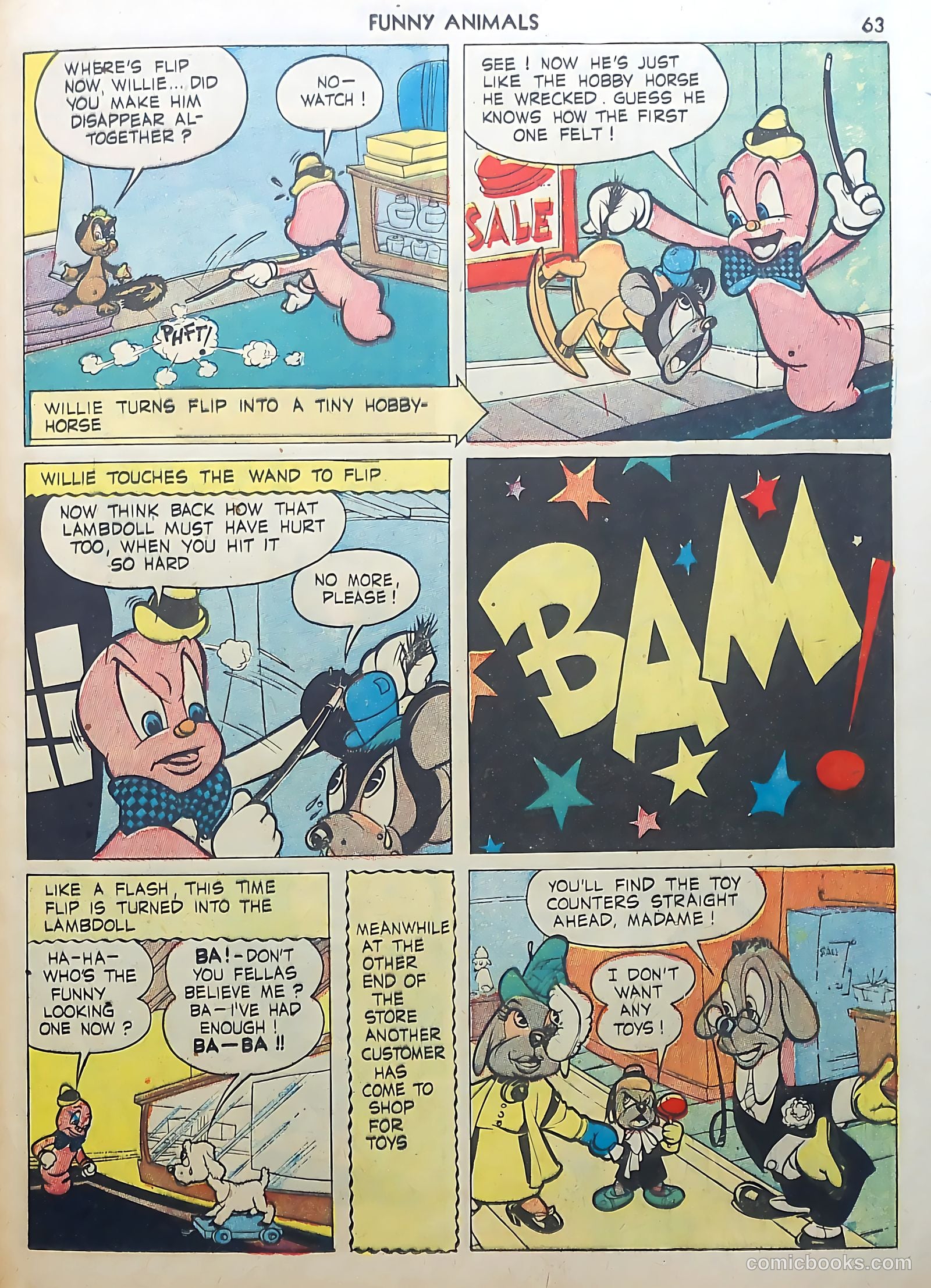 Fawcett's Funny Animals #3 (1943) — page 63 of 68