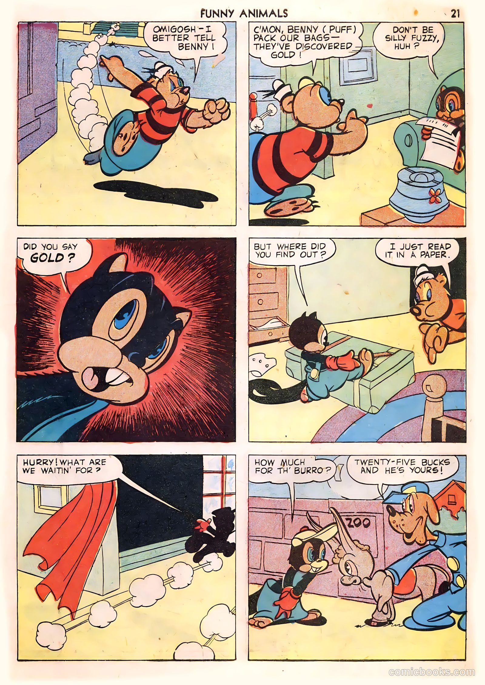 Fawcett's Funny Animals #4 (1943) — page 21 of 68