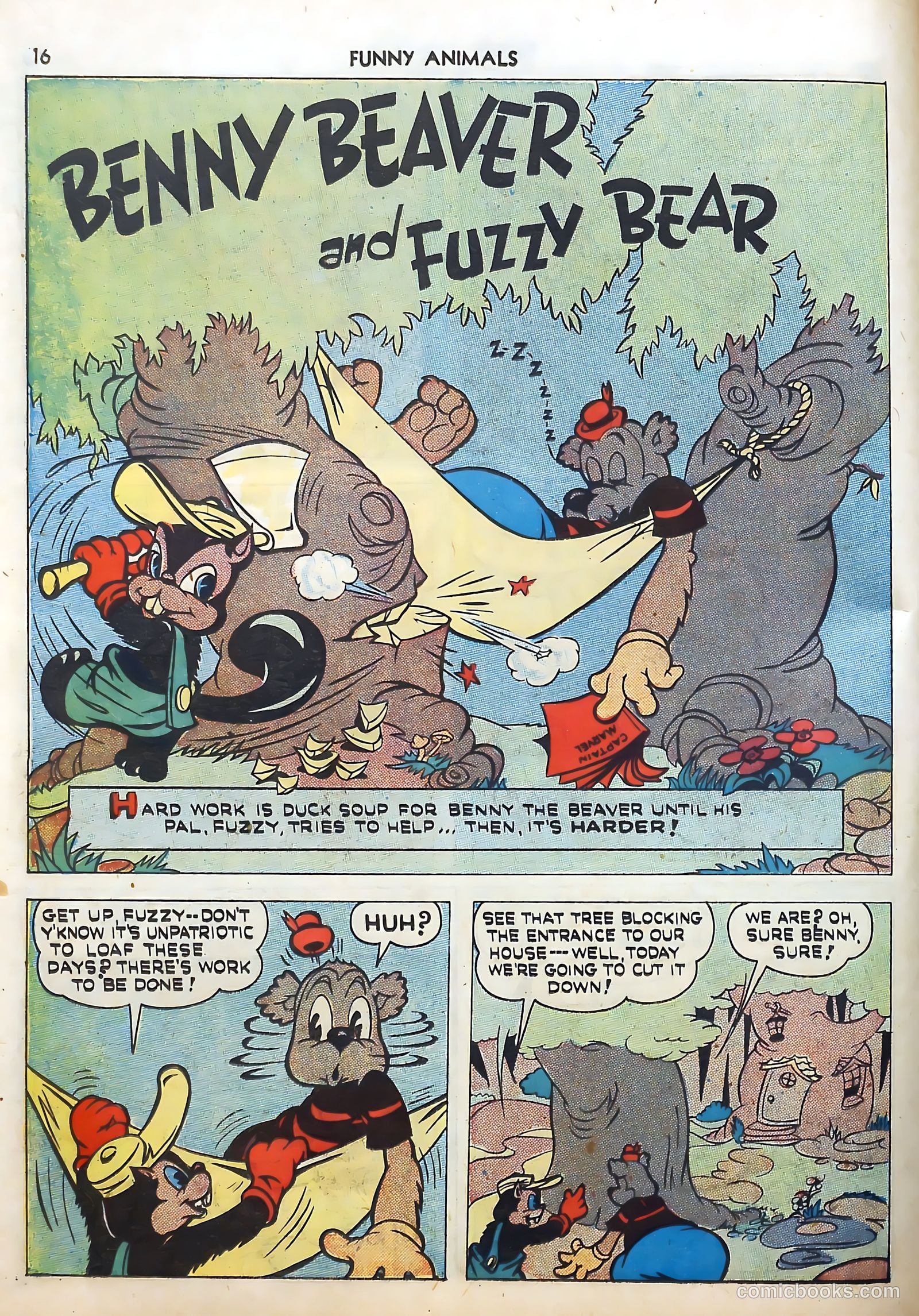 Fawcett's Funny Animals #5 (1943) — page 16 of 68