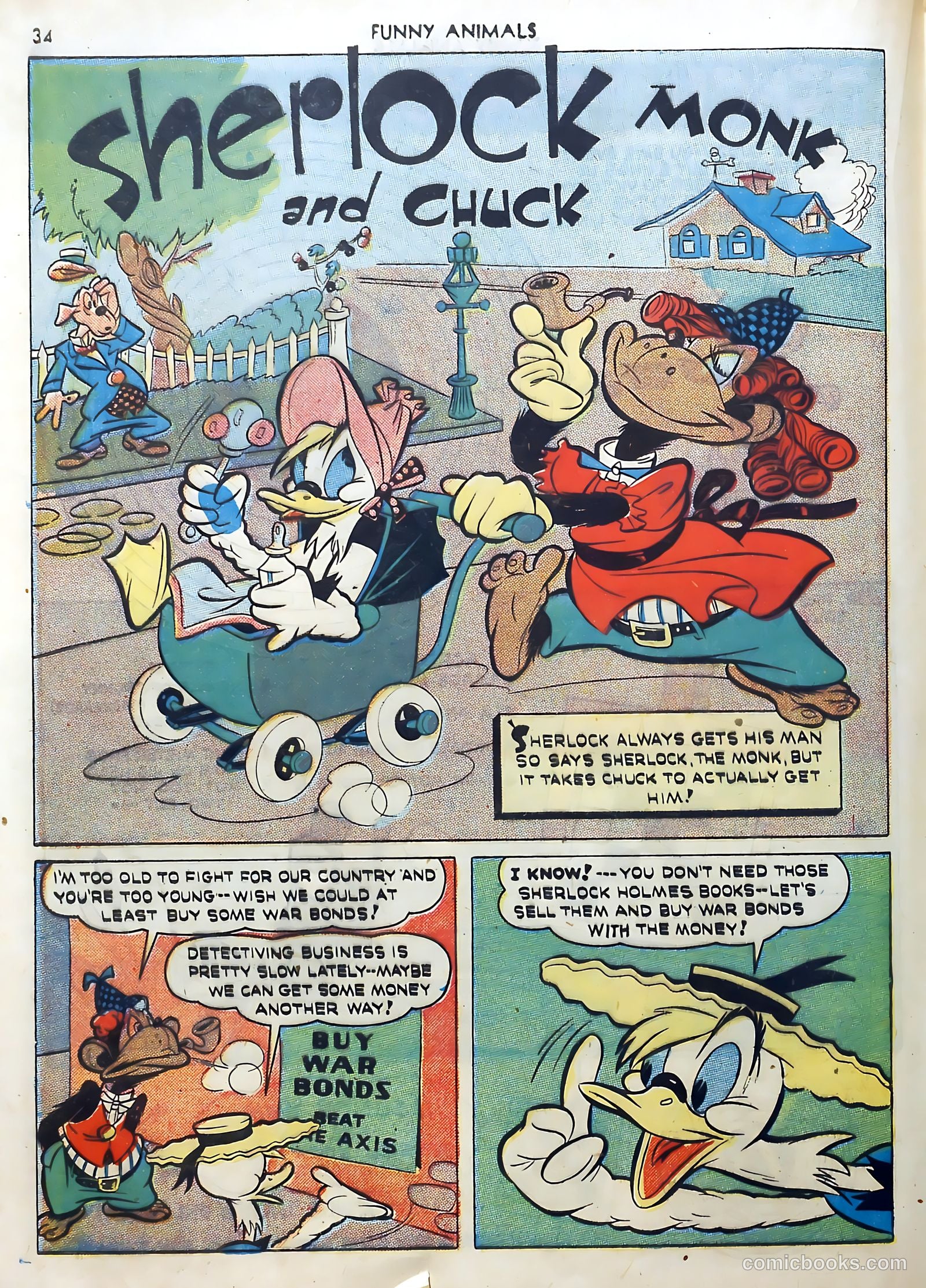 Fawcett's Funny Animals #5 (1943) — page 34 of 68