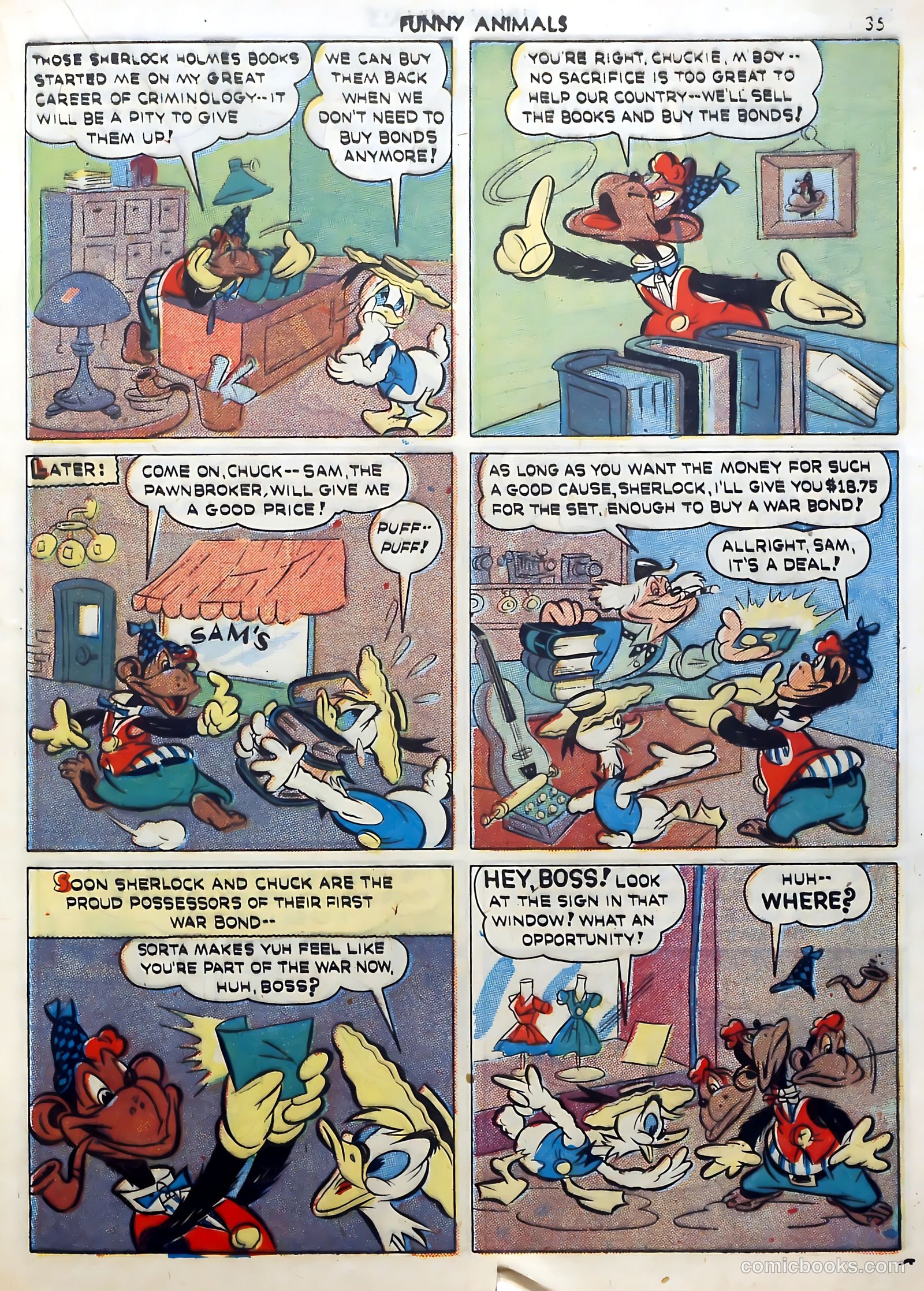 Fawcett's Funny Animals #5 (1943) — page 35 of 68