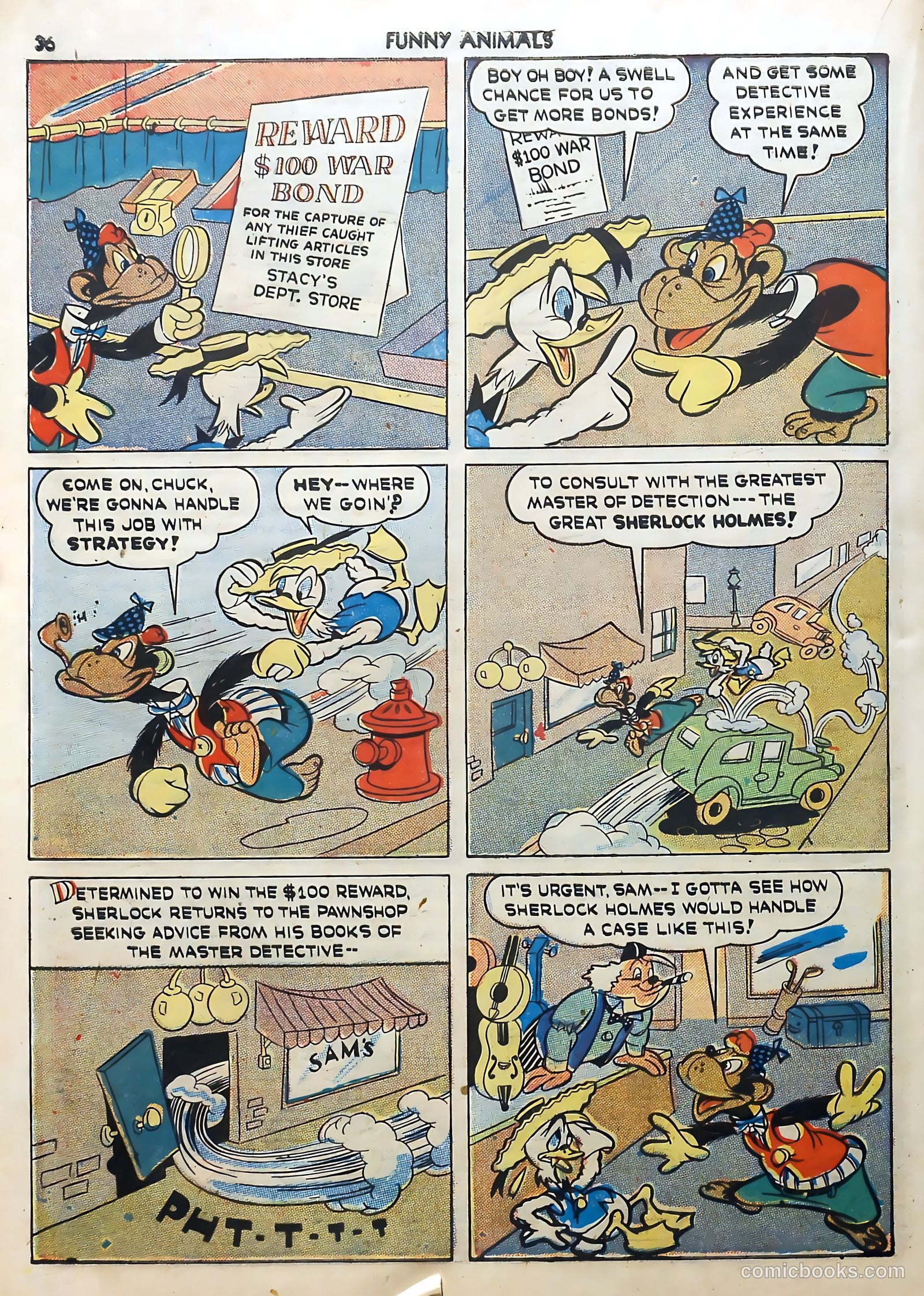 Fawcett's Funny Animals #5 (1943) — page 36 of 68