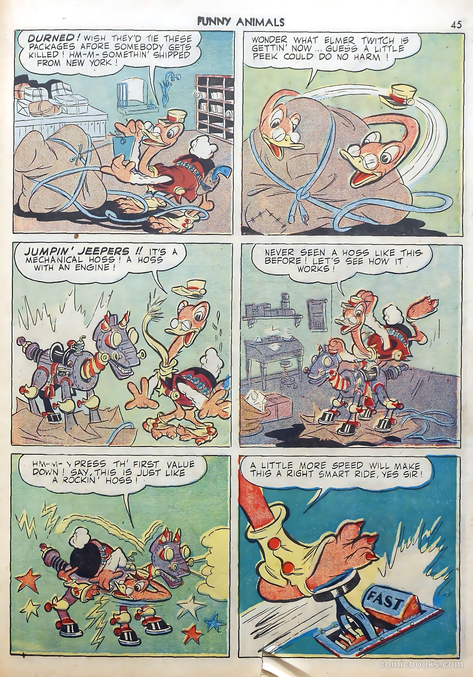 Fawcett's Funny Animals #5 (1943) — page 45 of 68