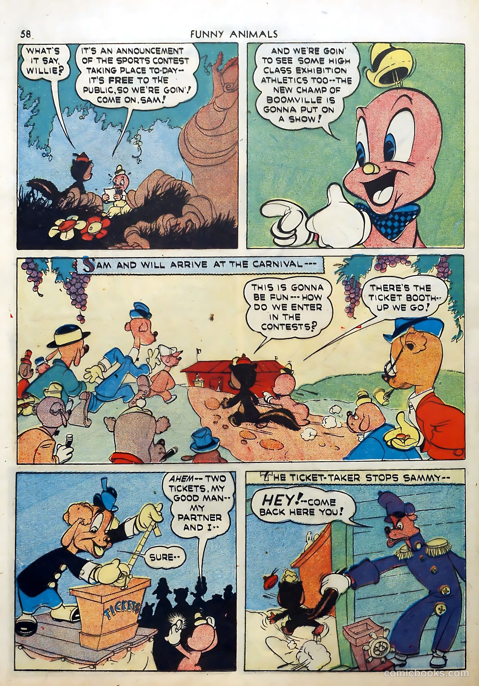 Fawcett's Funny Animals #5 (1943) — page 58 of 68