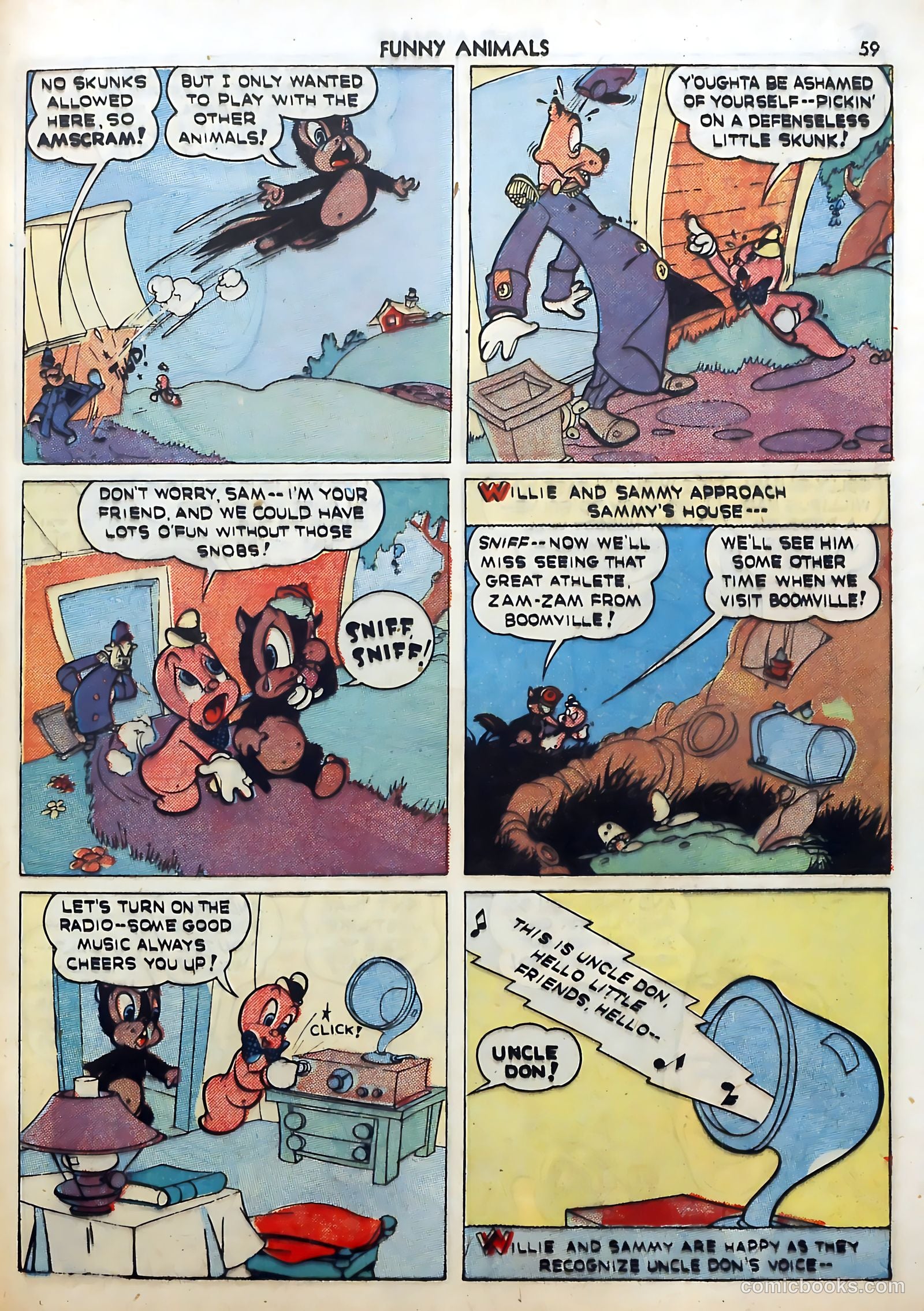 Fawcett's Funny Animals #5 (1943) — page 59 of 68