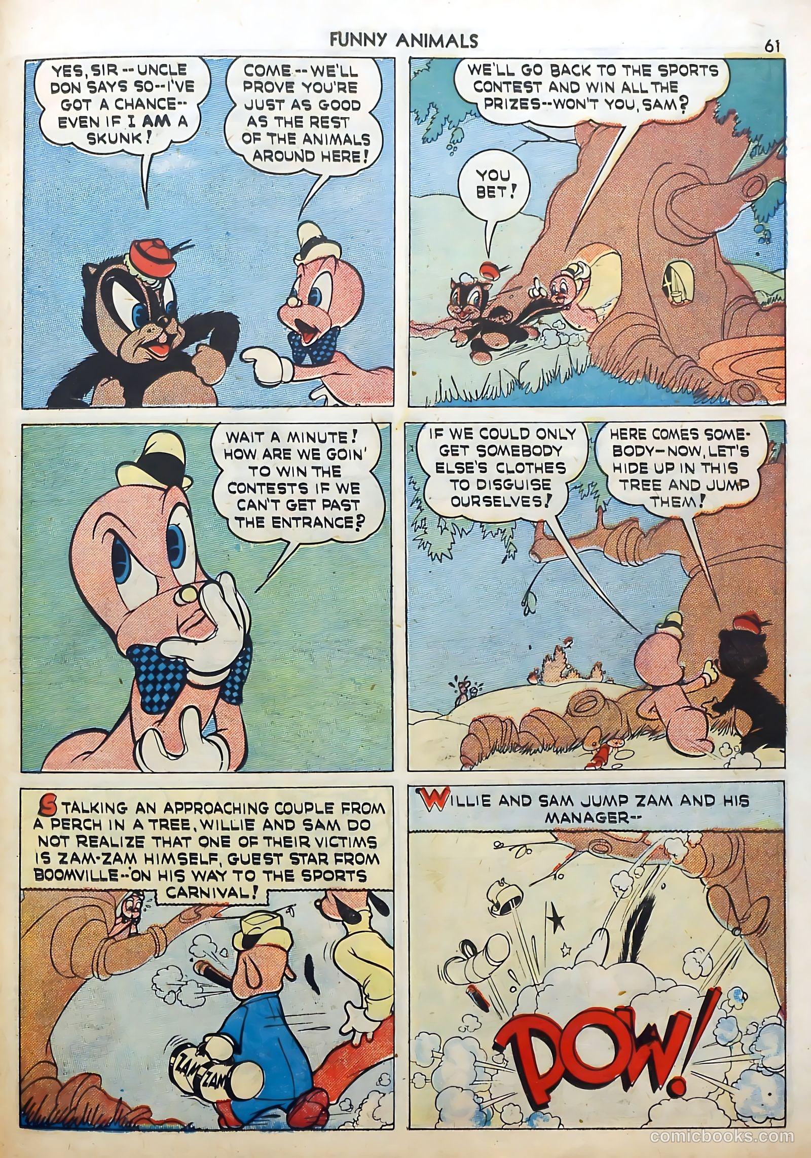 Fawcett's Funny Animals #5 (1943) — page 61 of 68