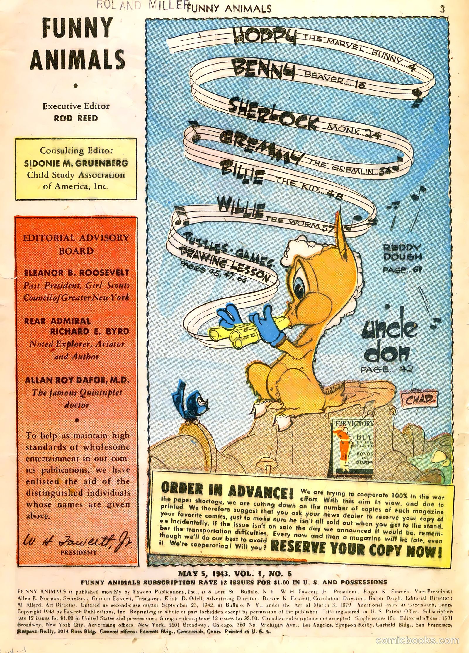 Fawcett's Funny Animals #6 (1943) — page 3 of 68