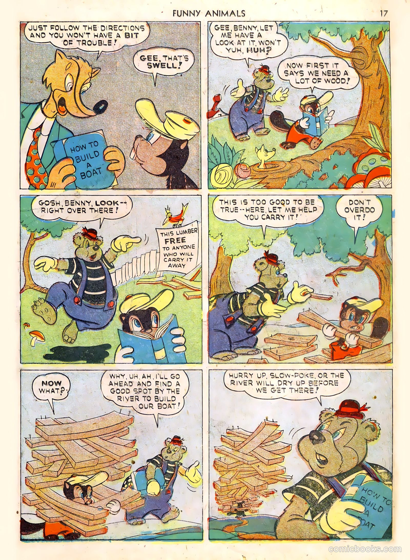 Fawcett's Funny Animals #6 (1943) — page 17 of 68