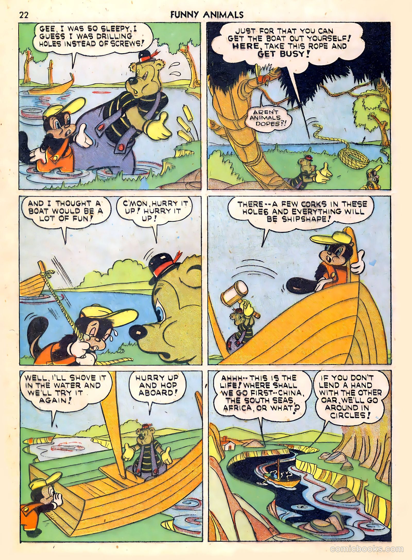 Fawcett's Funny Animals #6 (1943) — page 22 of 68