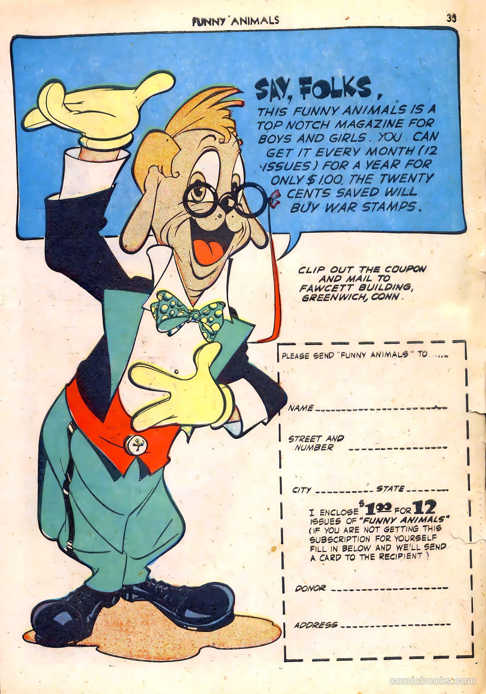 Fawcett's Funny Animals #6 (1943) — page 33 of 68