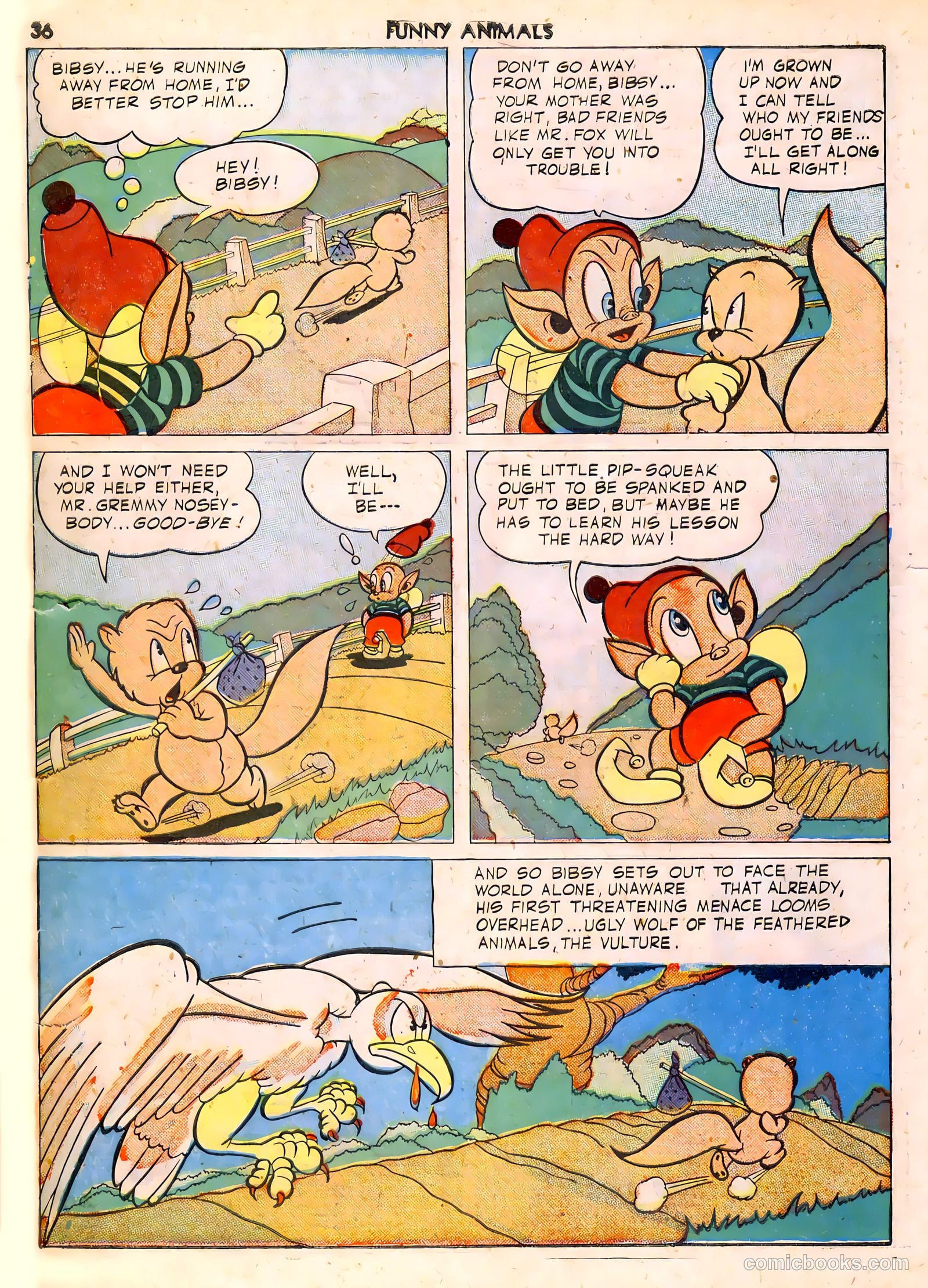 Fawcett's Funny Animals #6 (1943) — page 36 of 68