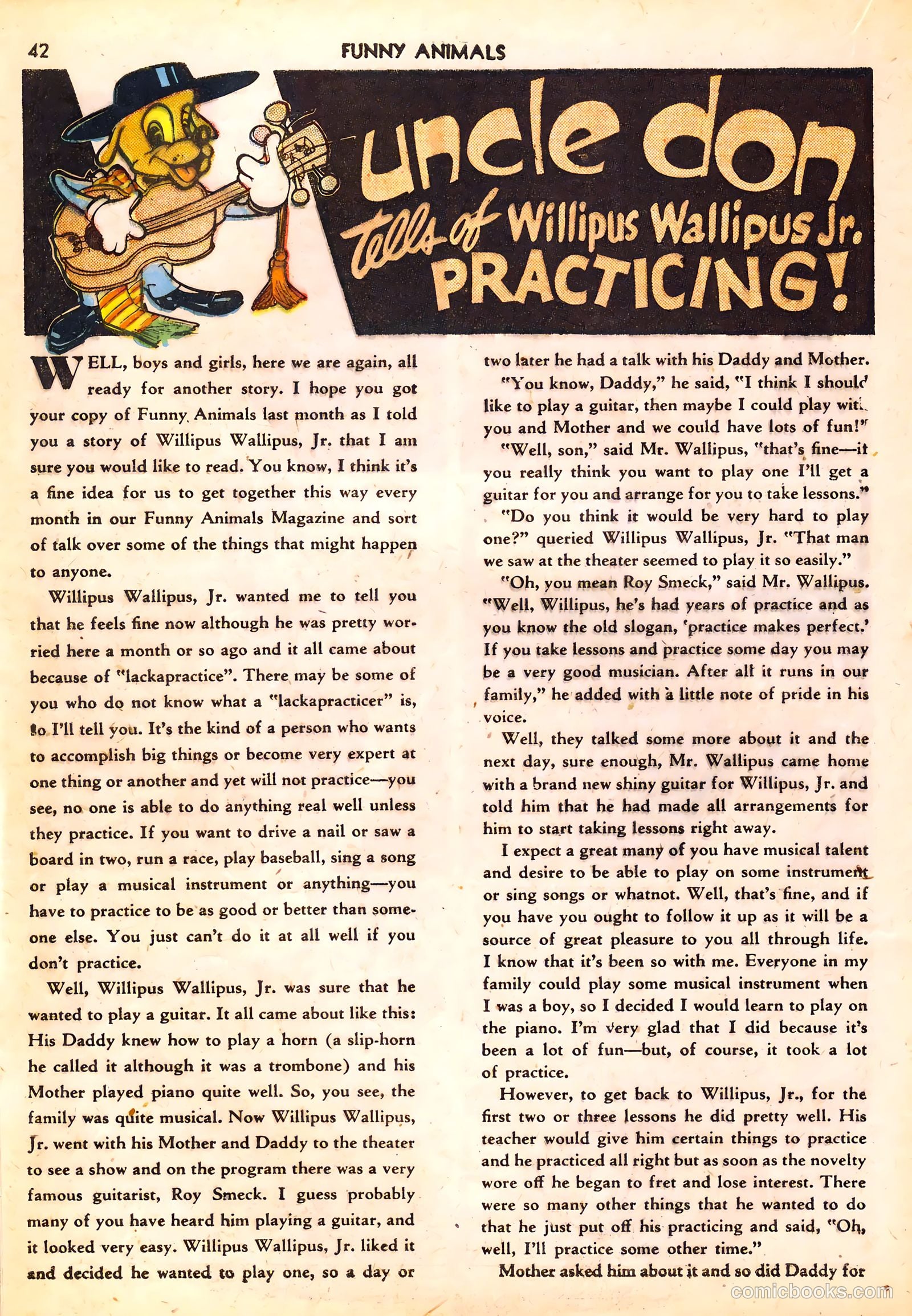 Fawcett's Funny Animals #6 (1943) — page 42 of 68