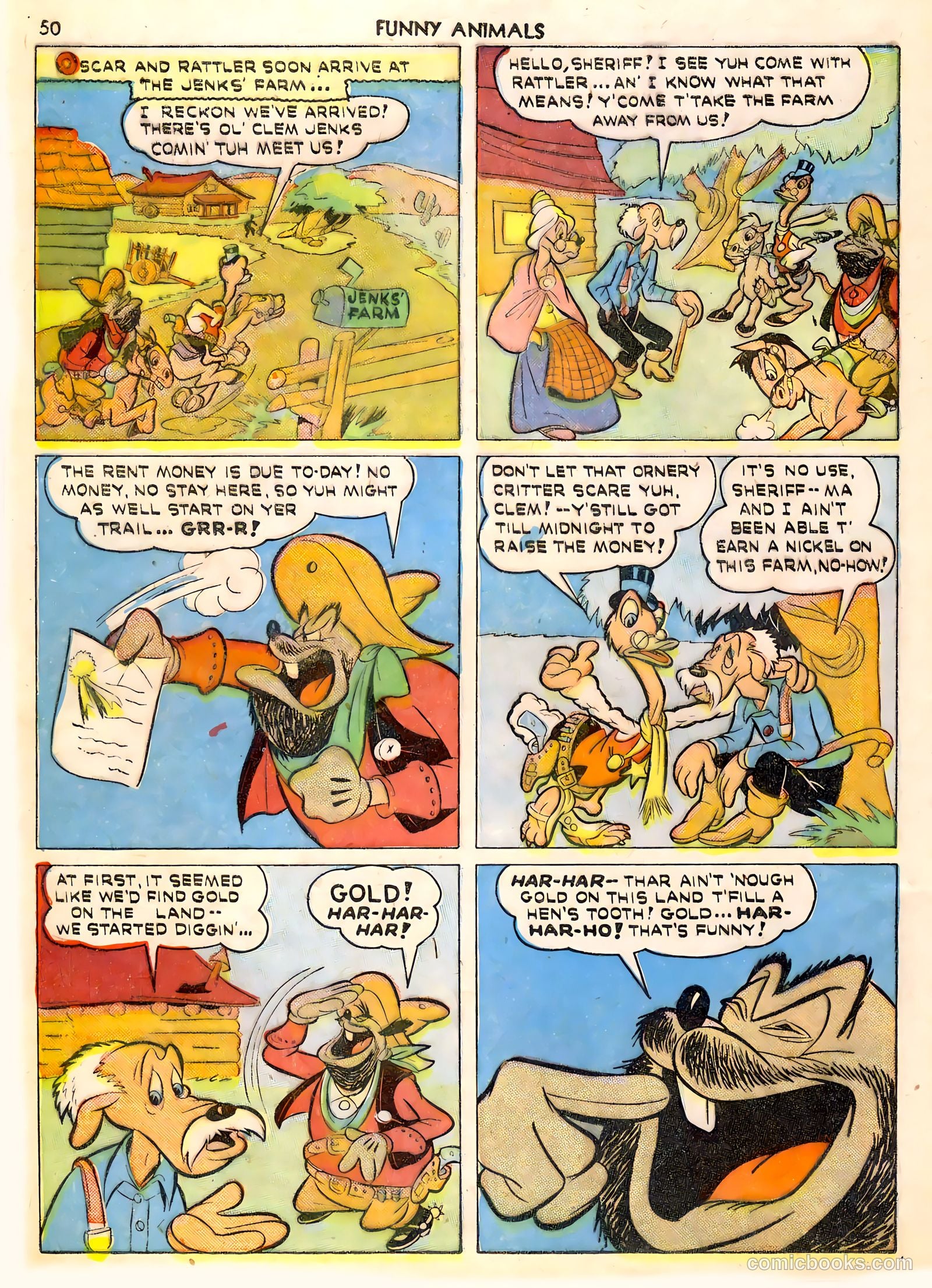 Fawcett's Funny Animals #6 (1943) — page 50 of 68