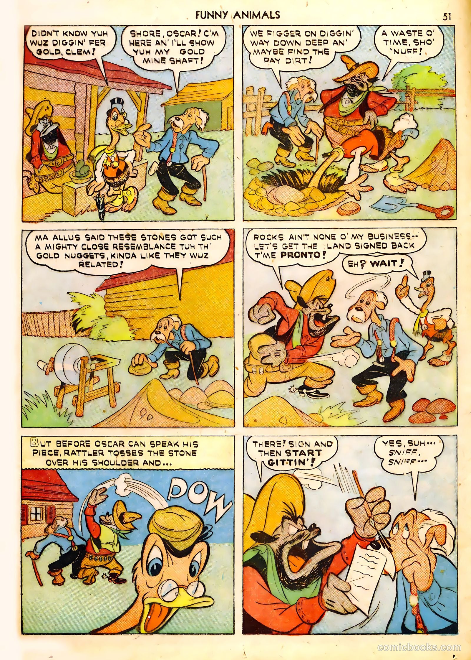 Fawcett's Funny Animals #6 (1943) — page 51 of 68