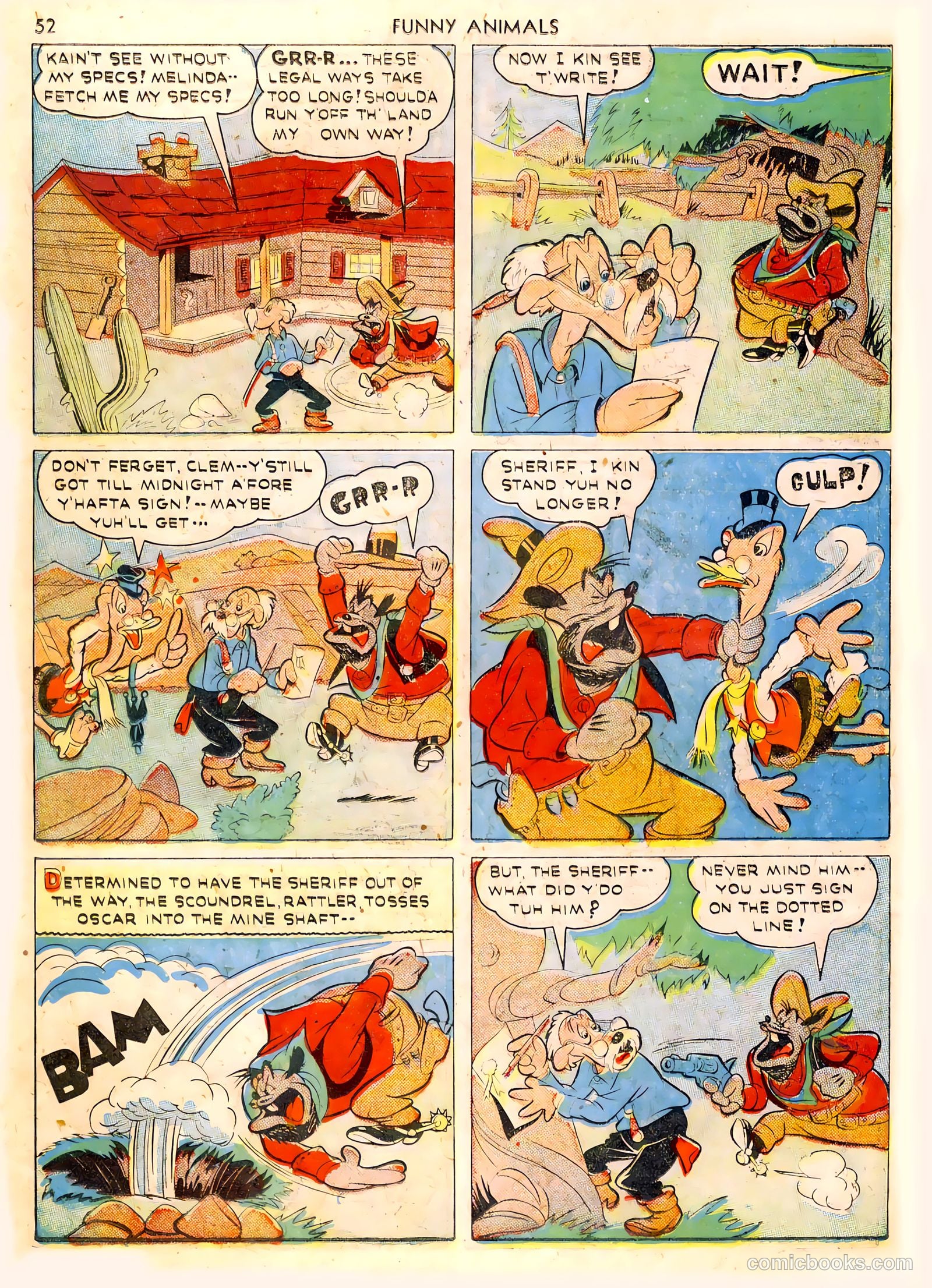 Fawcett's Funny Animals #6 (1943) — page 52 of 68
