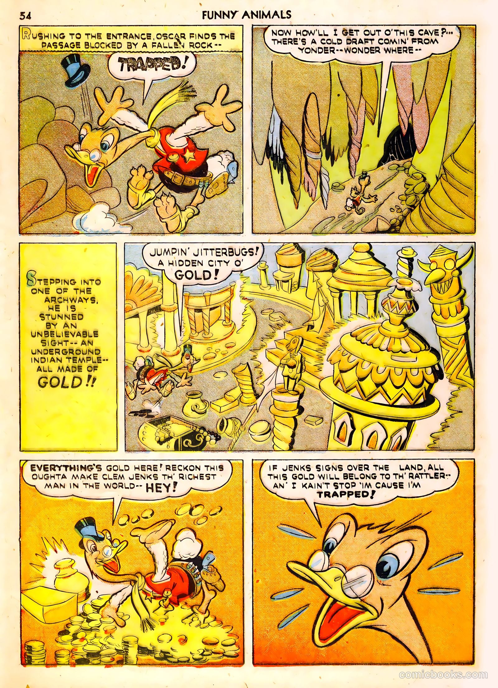 Fawcett's Funny Animals #6 (1943) — page 54 of 68