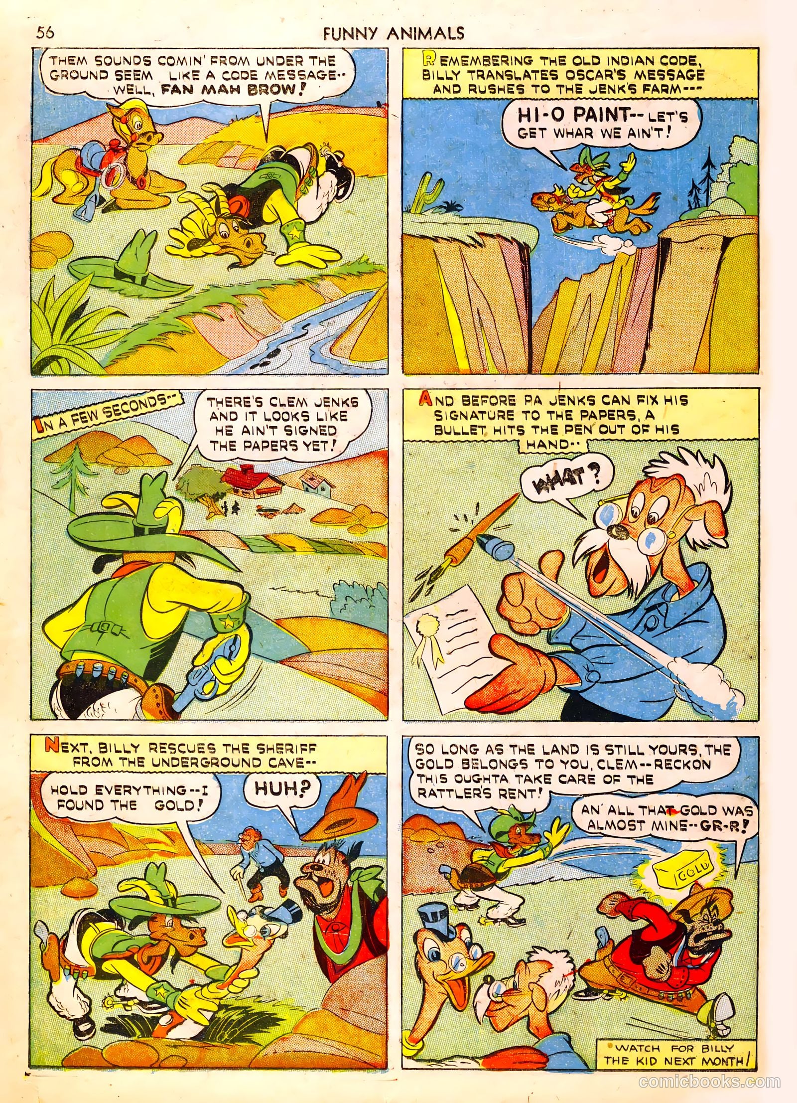 Fawcett's Funny Animals #6 (1943) — page 56 of 68