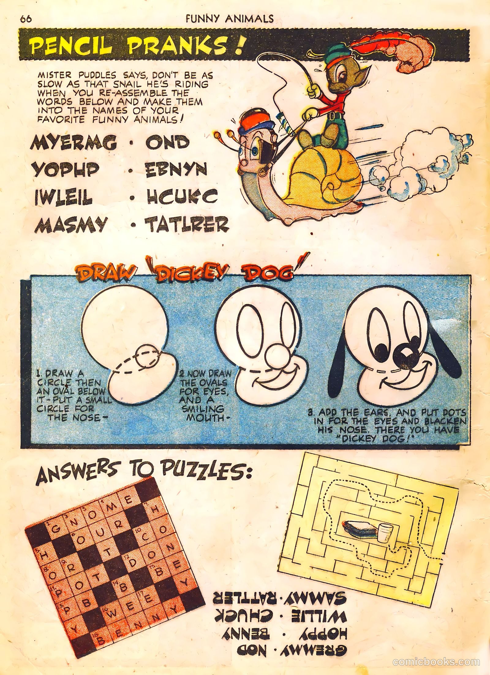 Fawcett's Funny Animals #6 (1943) — page 66 of 68