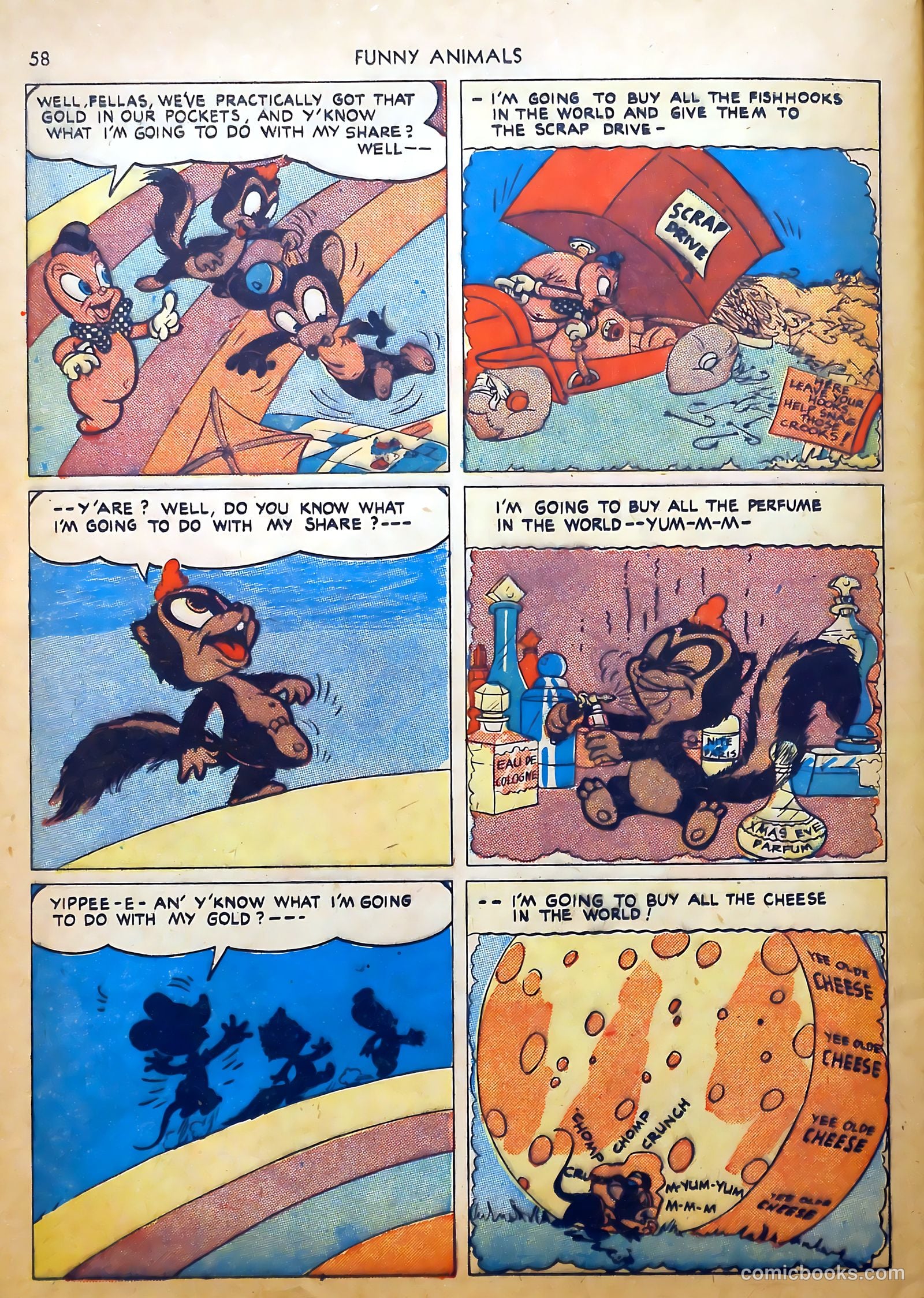 Fawcett's Funny Animals #8 (1943) — page 58 of 68