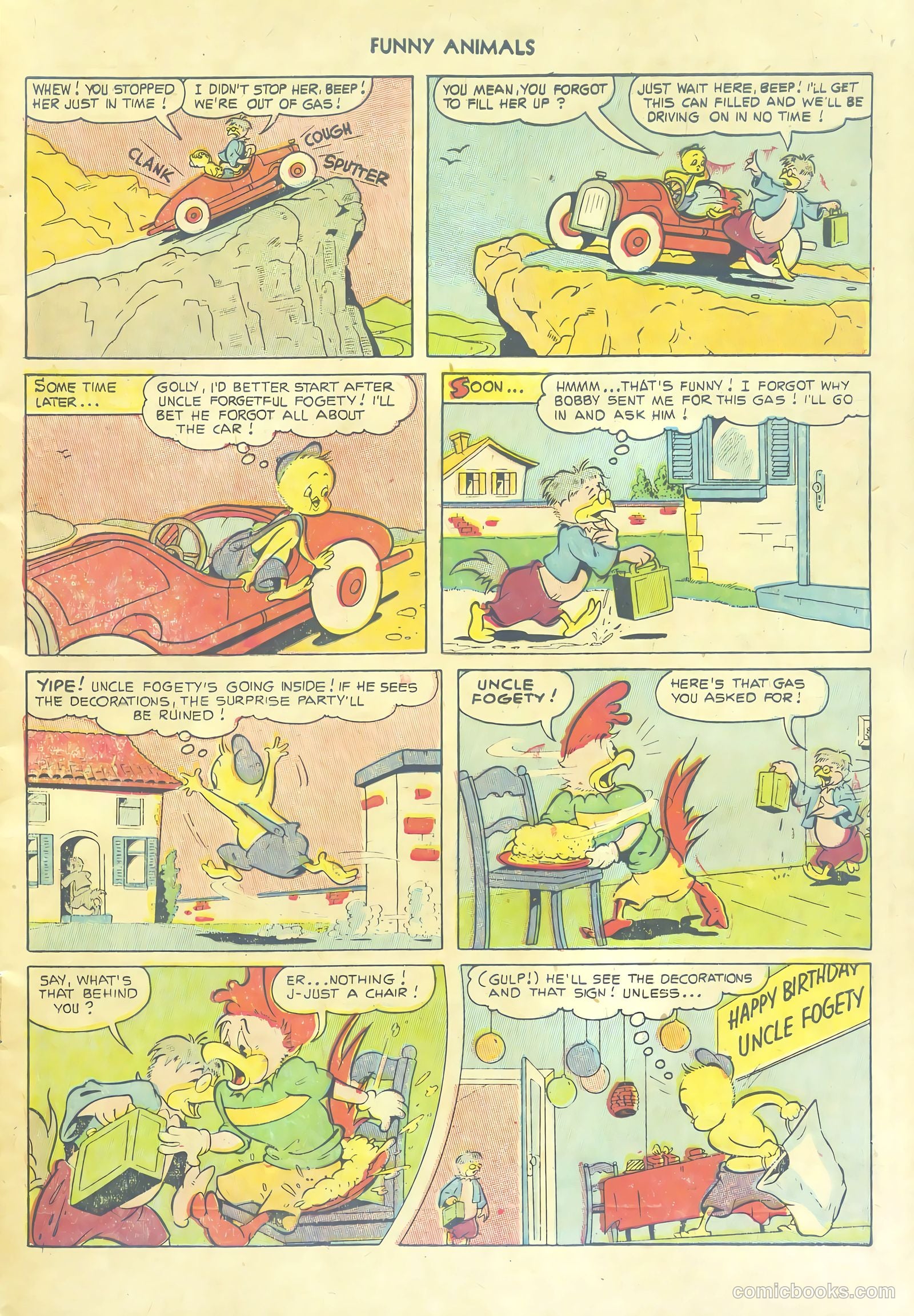 Fawcett's Funny Animals #80 (1953) — page 7 of 36