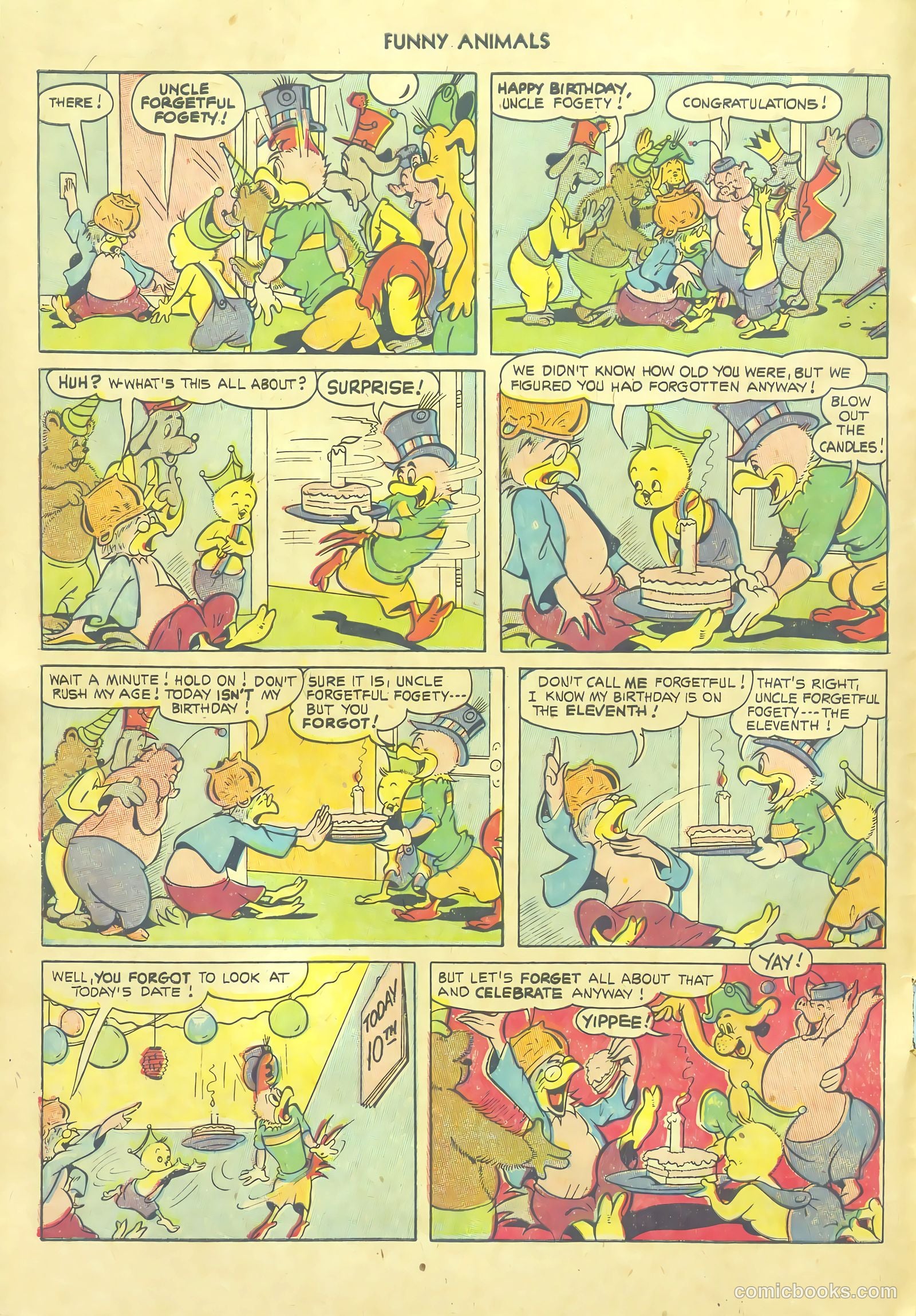 Fawcett's Funny Animals #80 (1953) — page 10 of 36