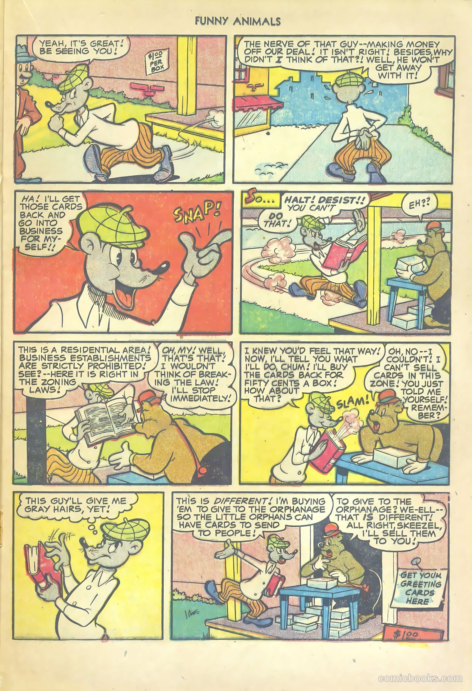 Fawcett's Funny Animals #80 (1953) — page 21 of 36