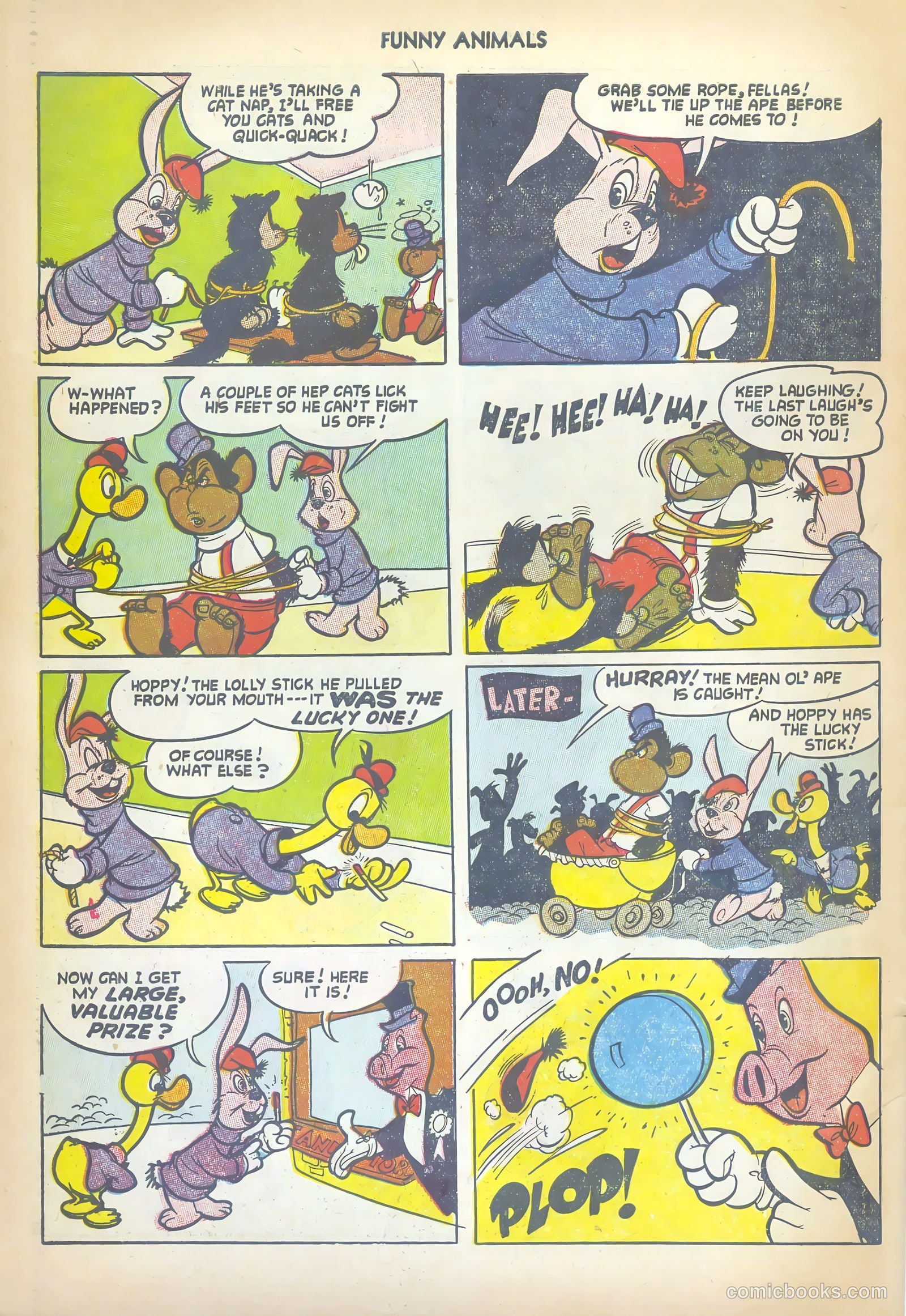 Fawcett's Funny Animals #81 (1953) — page 34 of 36