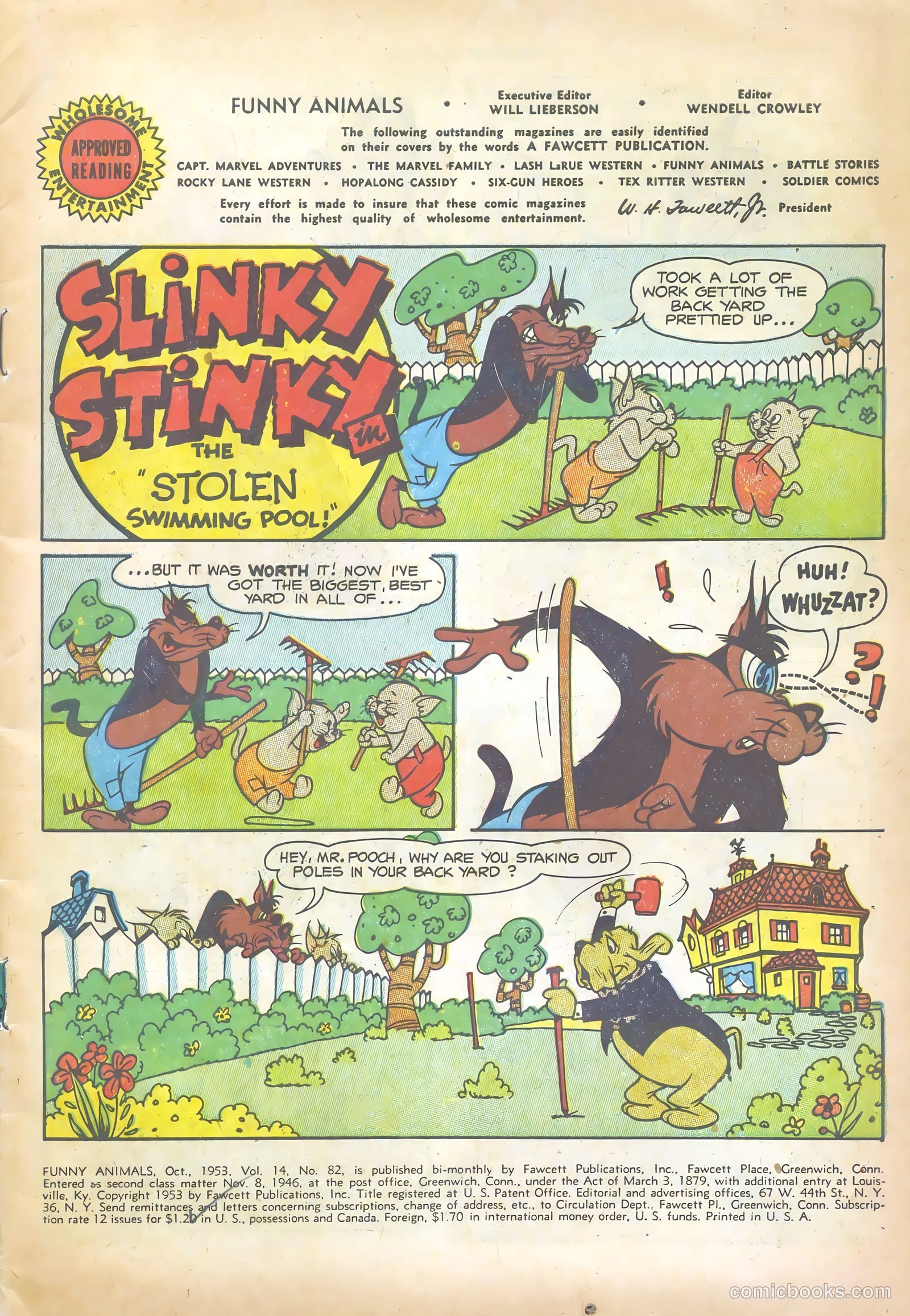 Fawcett's Funny Animals #82 (1953) — page 3 of 36