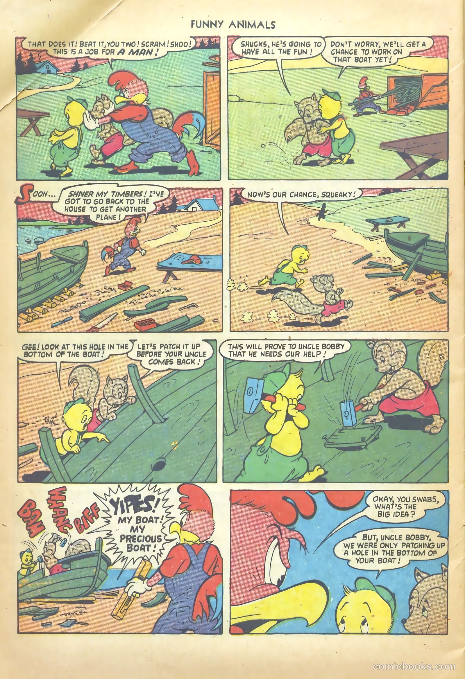 Fawcett's Funny Animals #82 (1953) — page 28 of 36