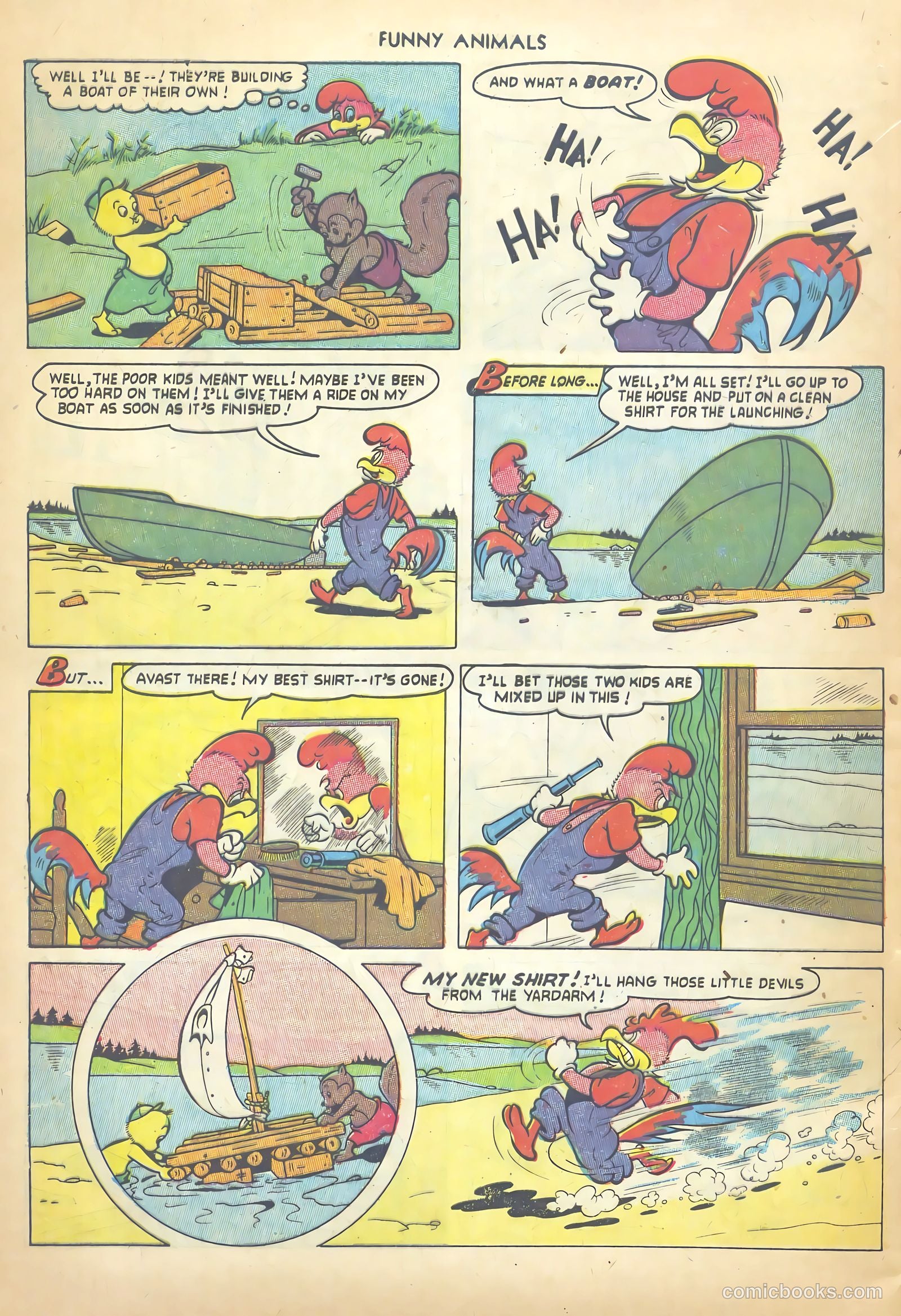 Fawcett's Funny Animals #82 (1953) — page 32 of 36