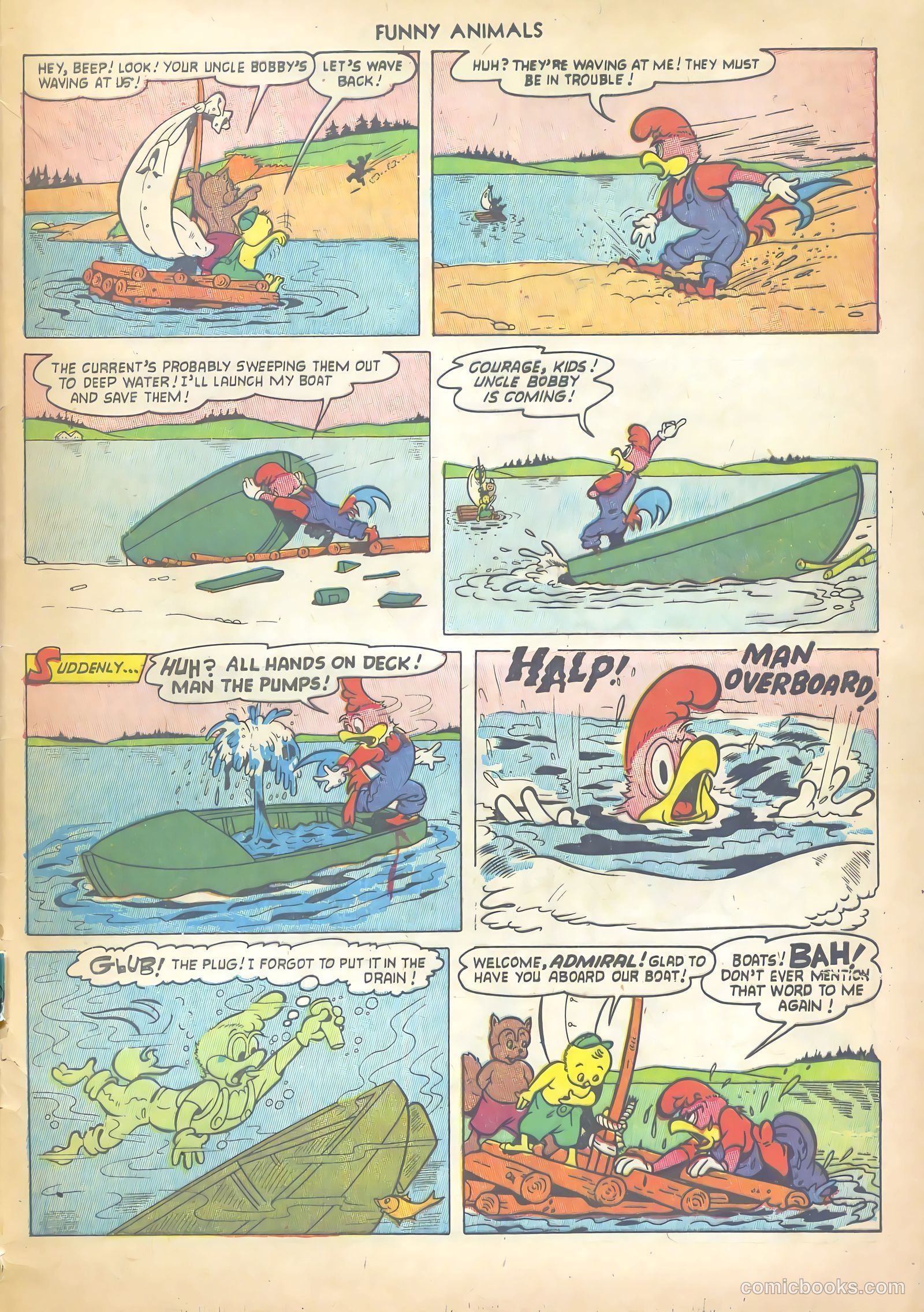 Fawcett's Funny Animals #82 (1953) — page 33 of 36