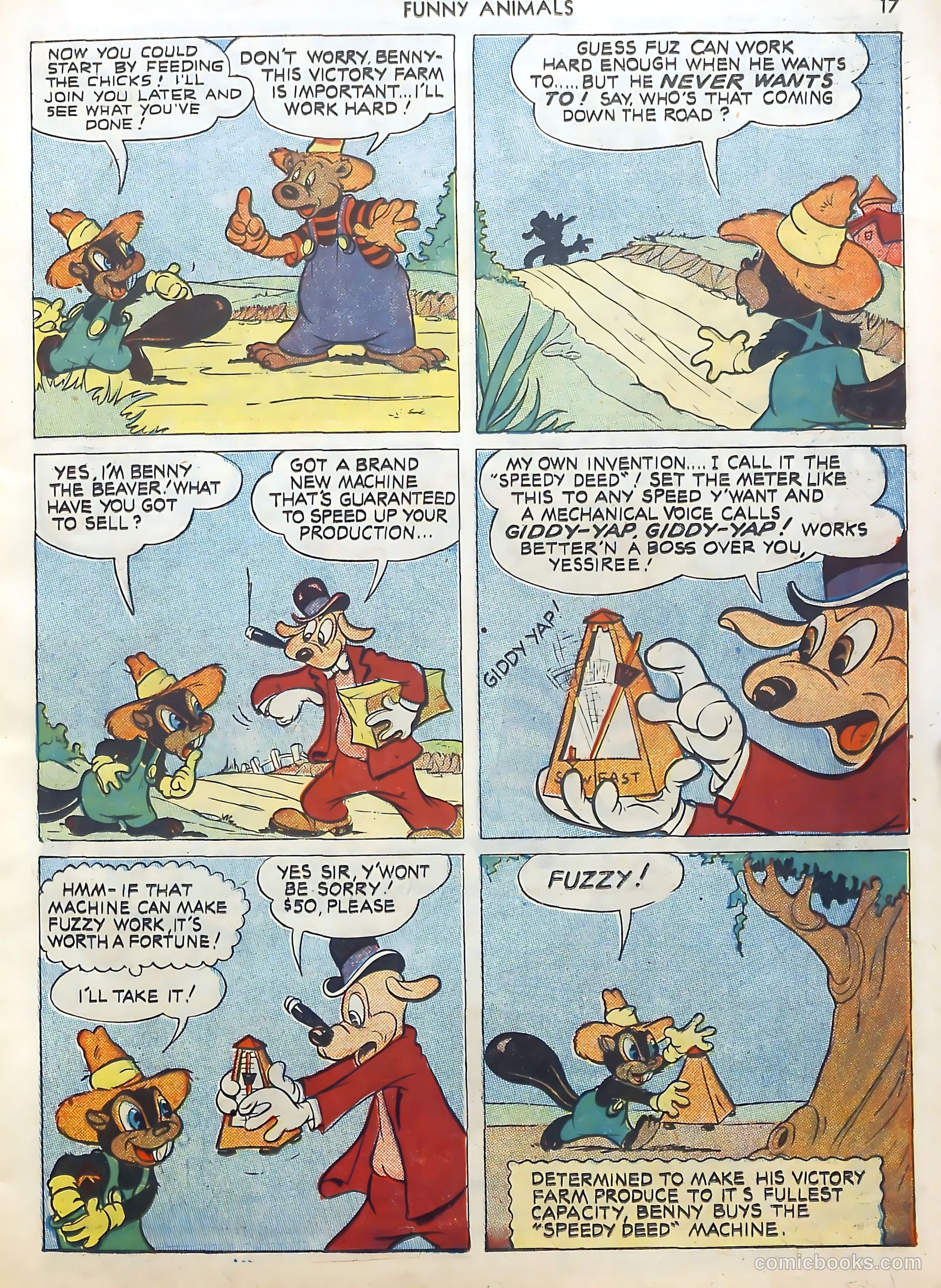 Fawcett's Funny Animals #9 (1943) — page 17 of 68