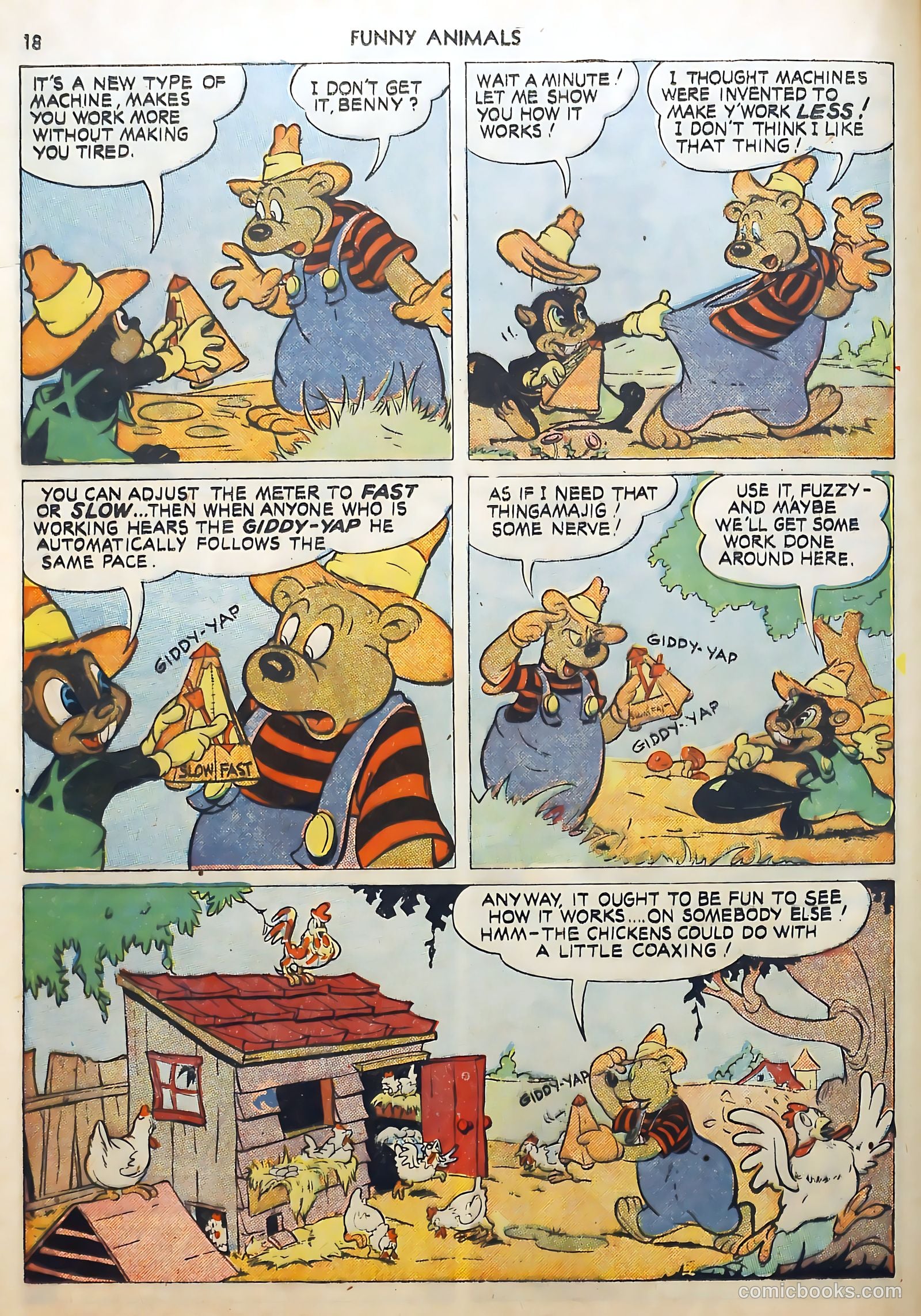Fawcett's Funny Animals #9 (1943) — page 18 of 68